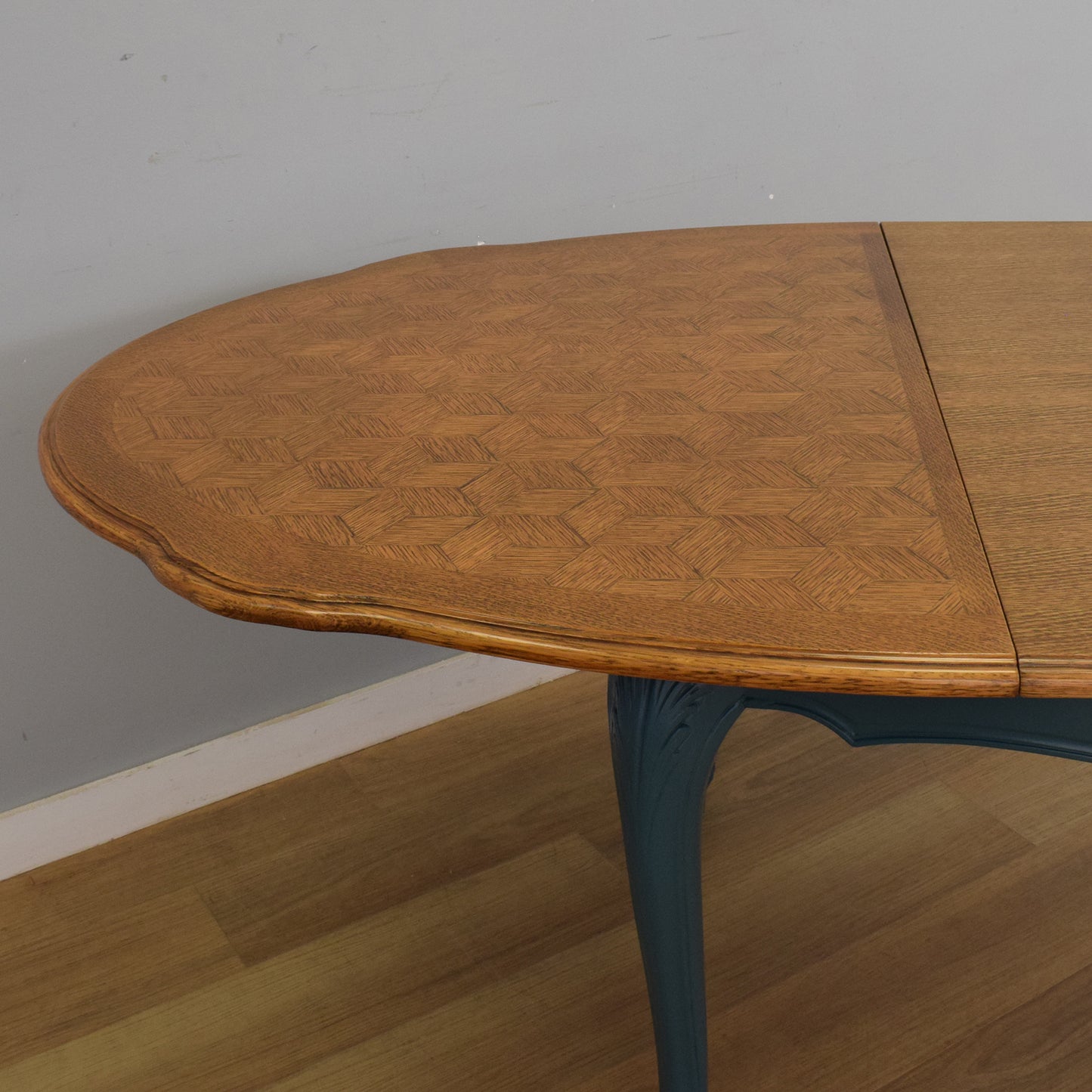 Painted French Table and Six Chairs