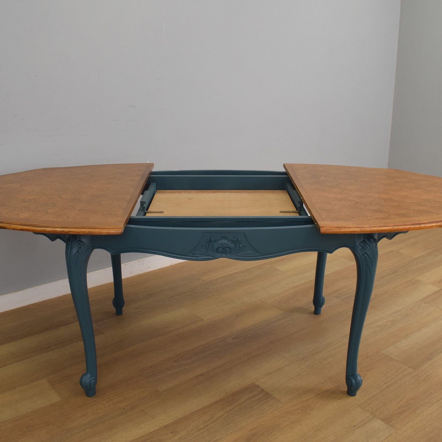 Painted French Table and Six Chairs