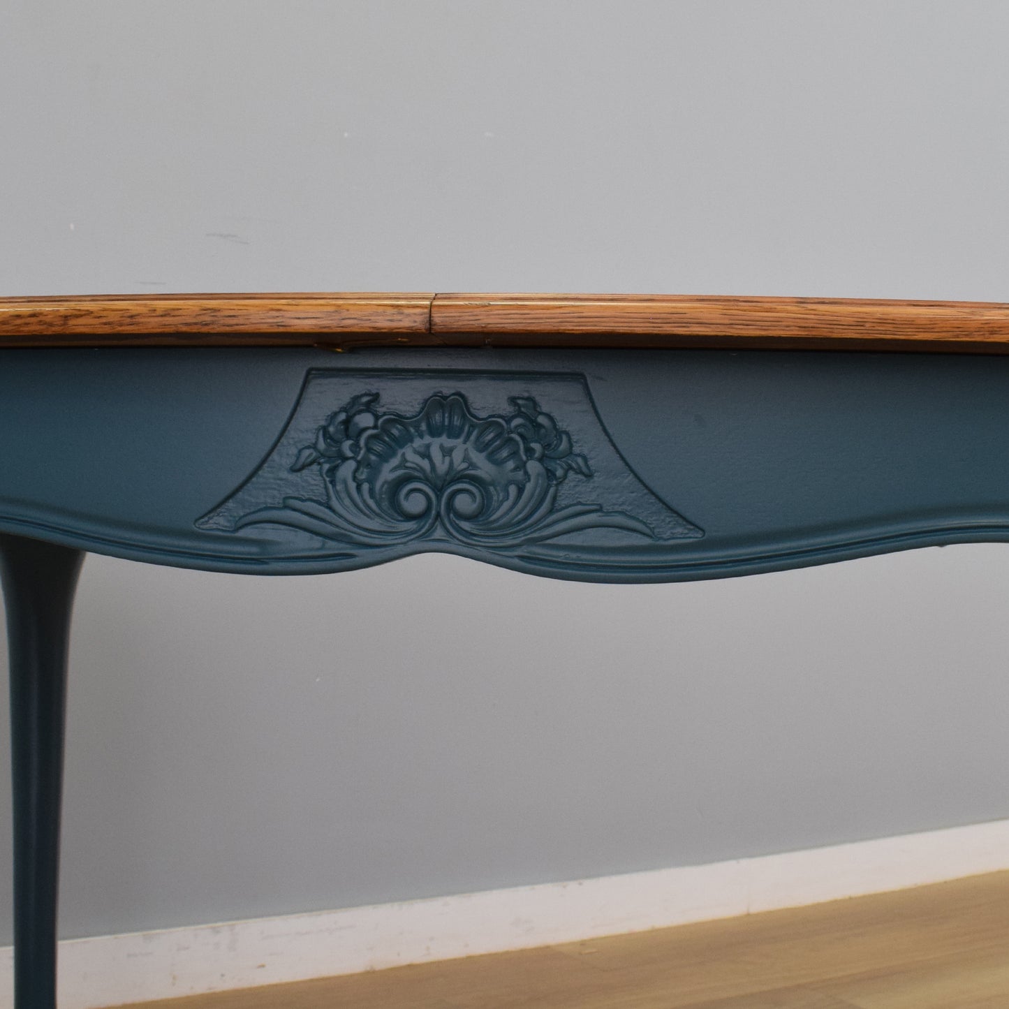 Painted French Table and Six Chairs