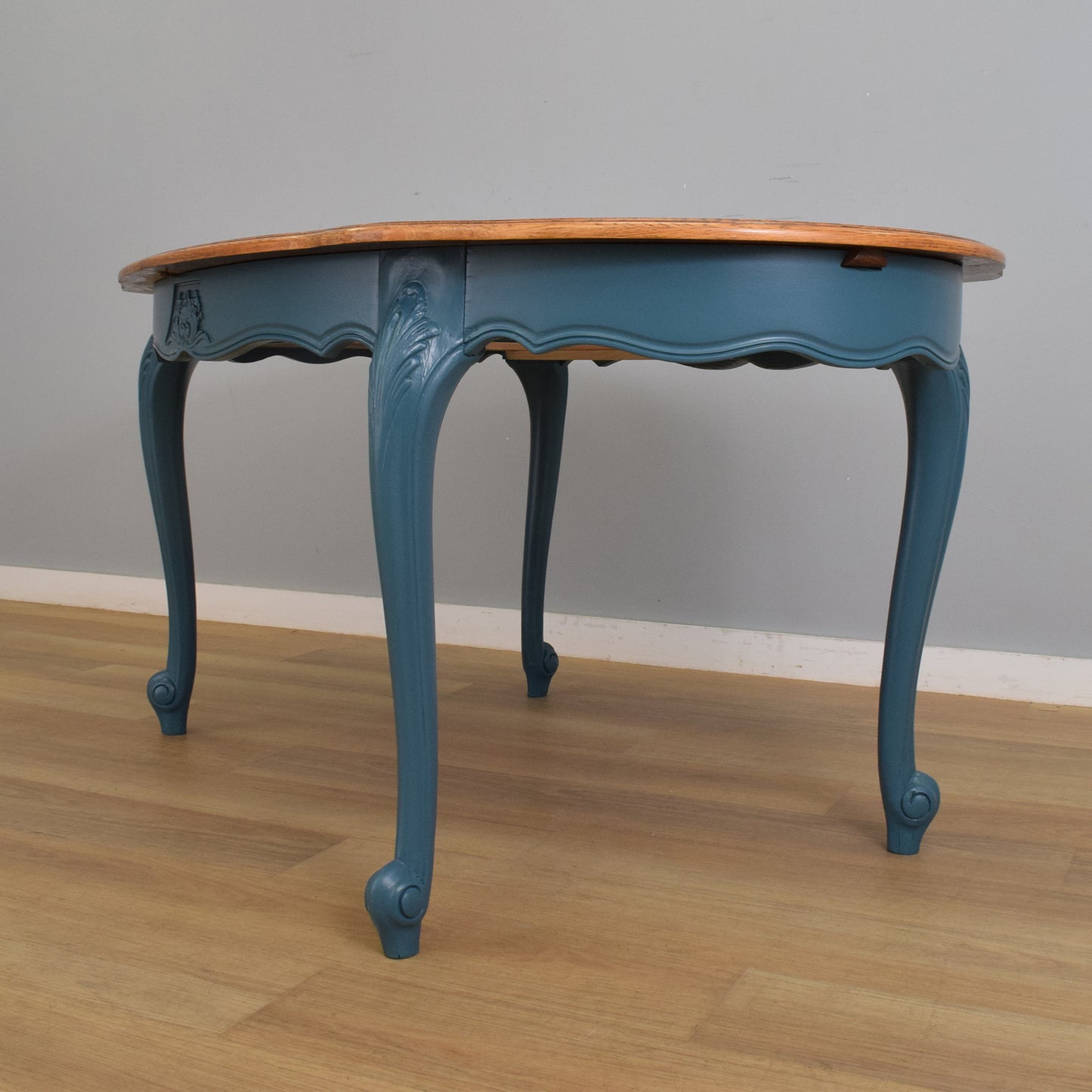 Painted French Table and Six Chairs