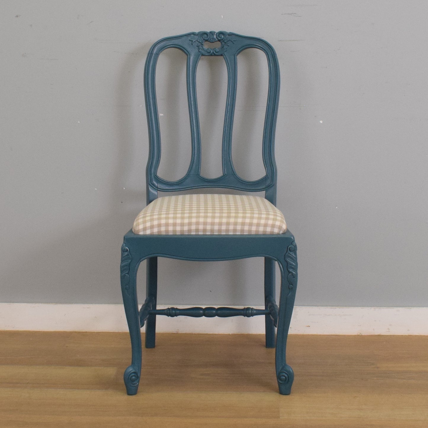 Painted French Table and Six Chairs