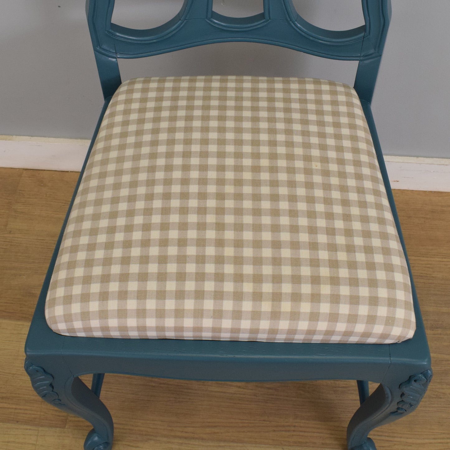 Painted French Table and Six Chairs