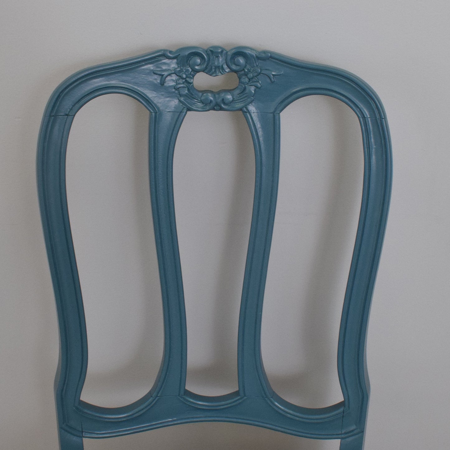 Painted French Table and Six Chairs