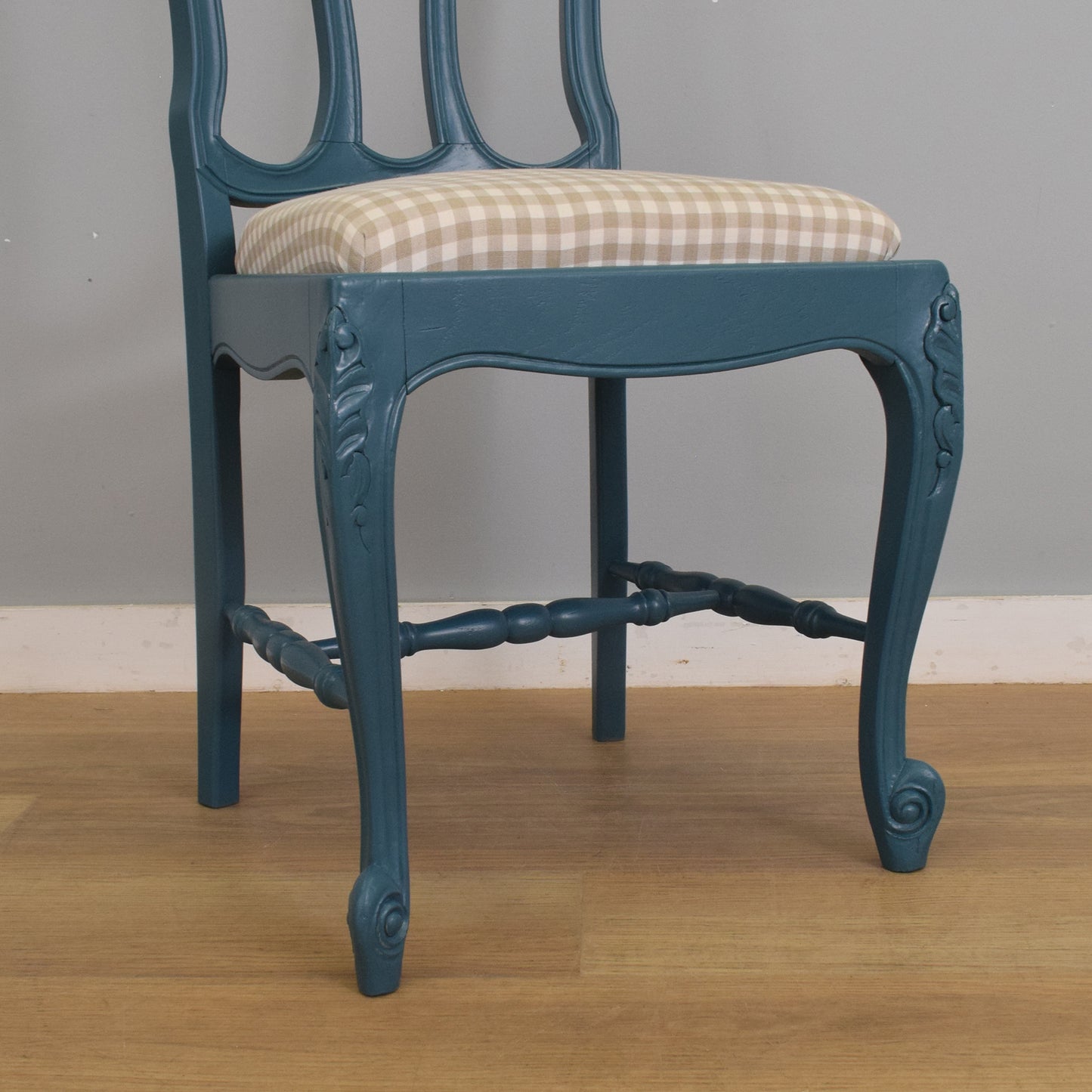Painted French Table and Six Chairs