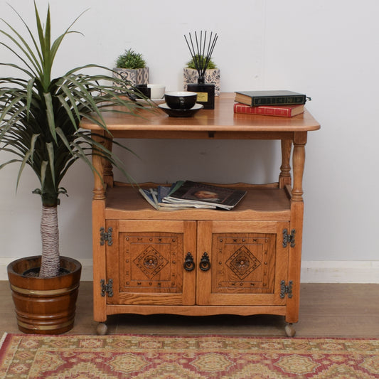 Drop-Leaf Serving Trolley
