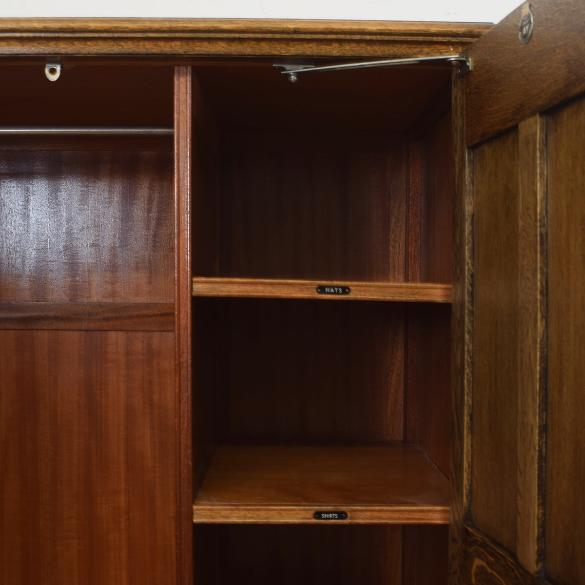 Crown Linenfold Single Wardrobe