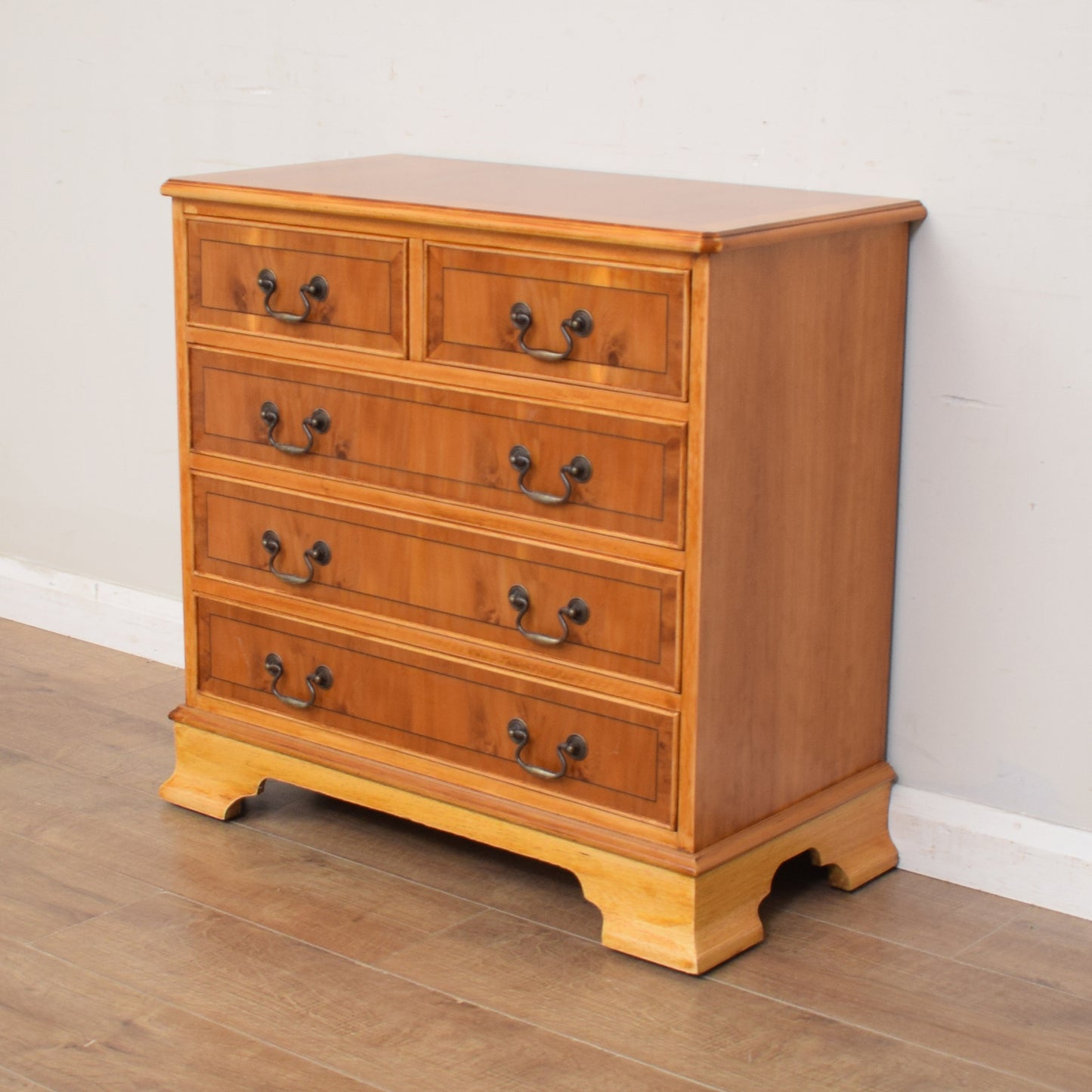 Yew Wood Chest Of Drawers