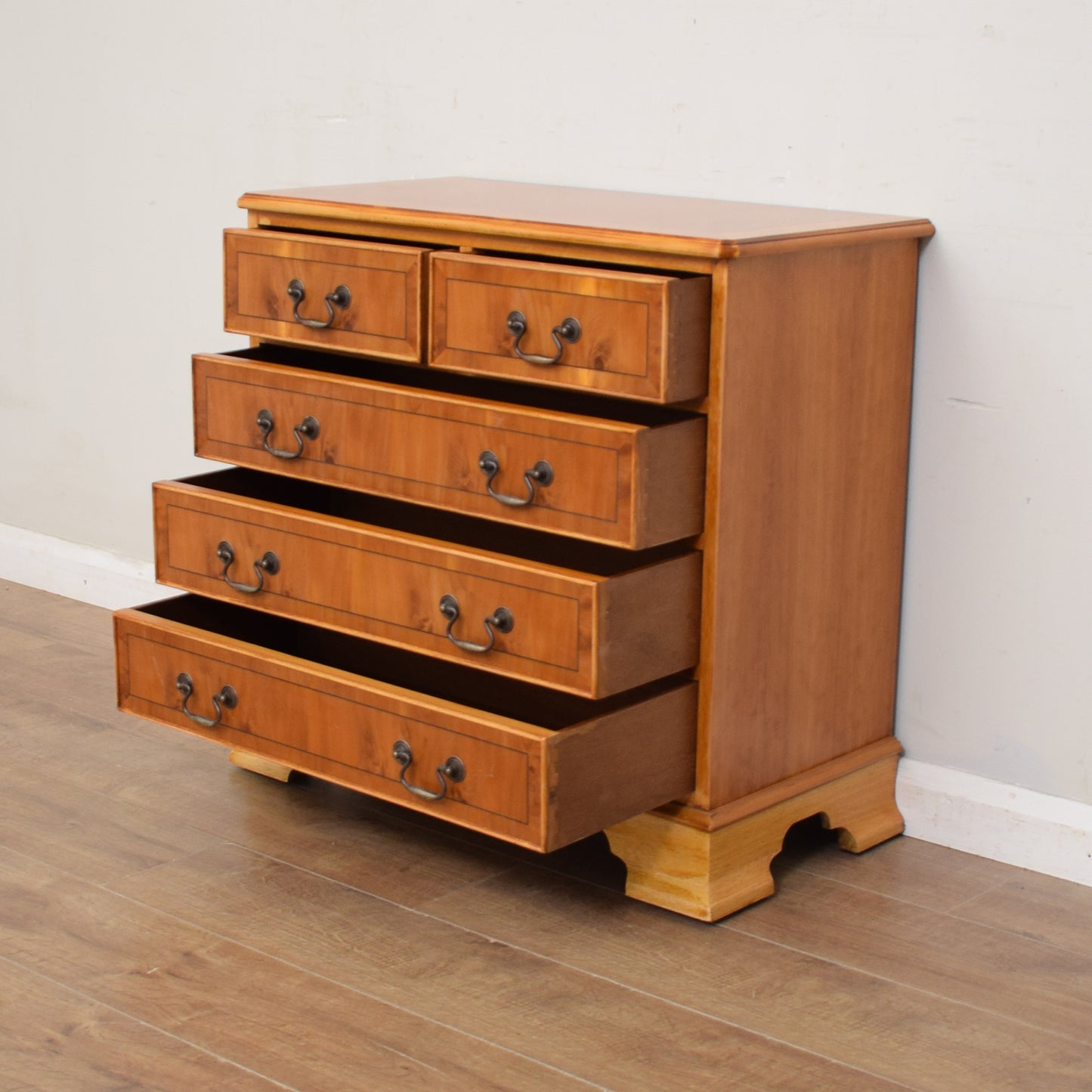 Yew Wood Chest Of Drawers