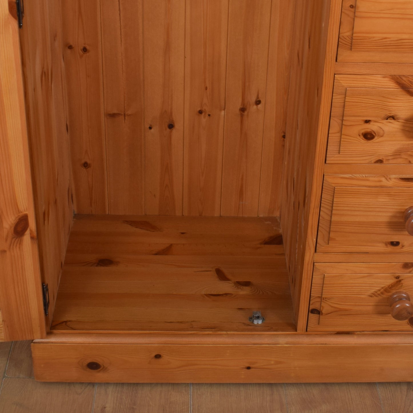 Pine Wardrobe with Drawers