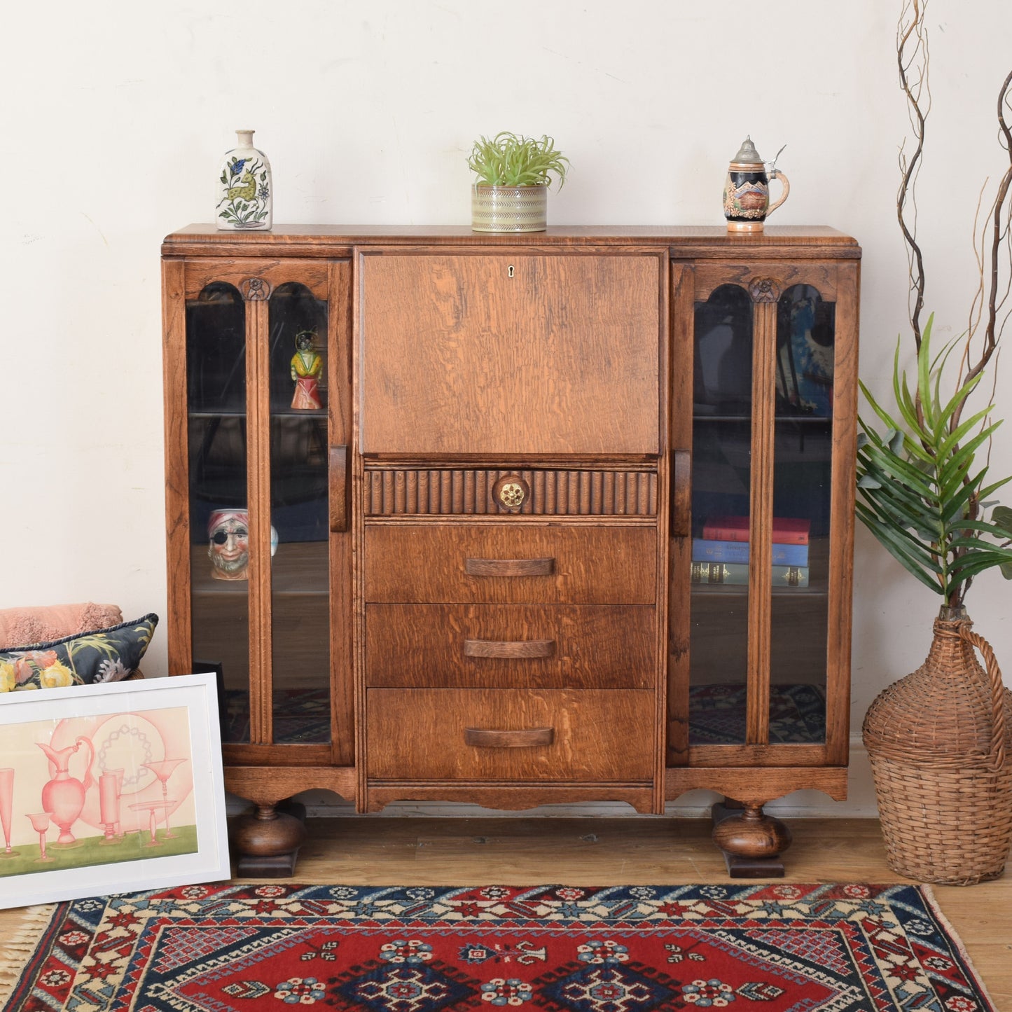 Side By Side Bureau Bookcase