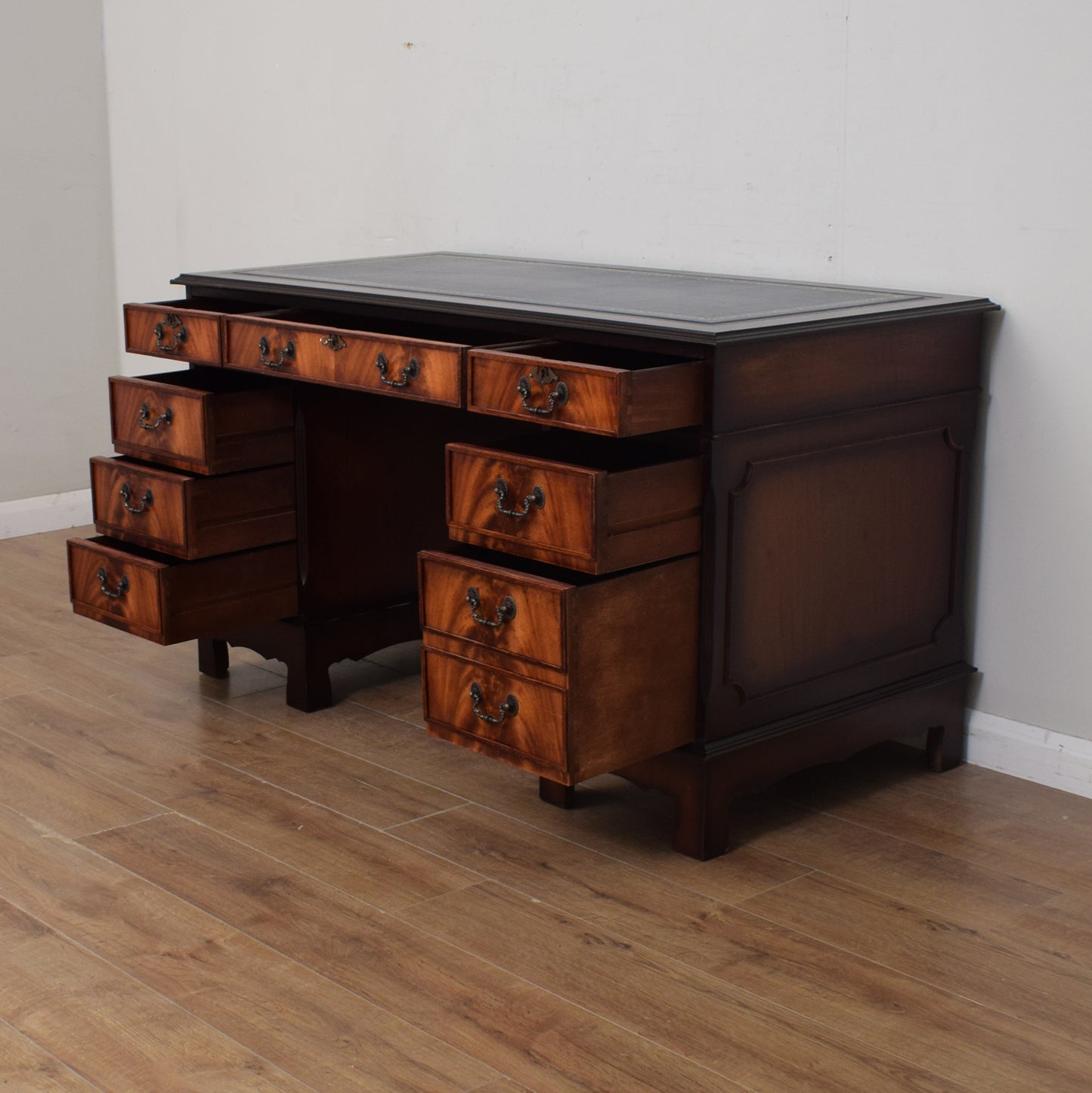 Restored Pedestal Desk