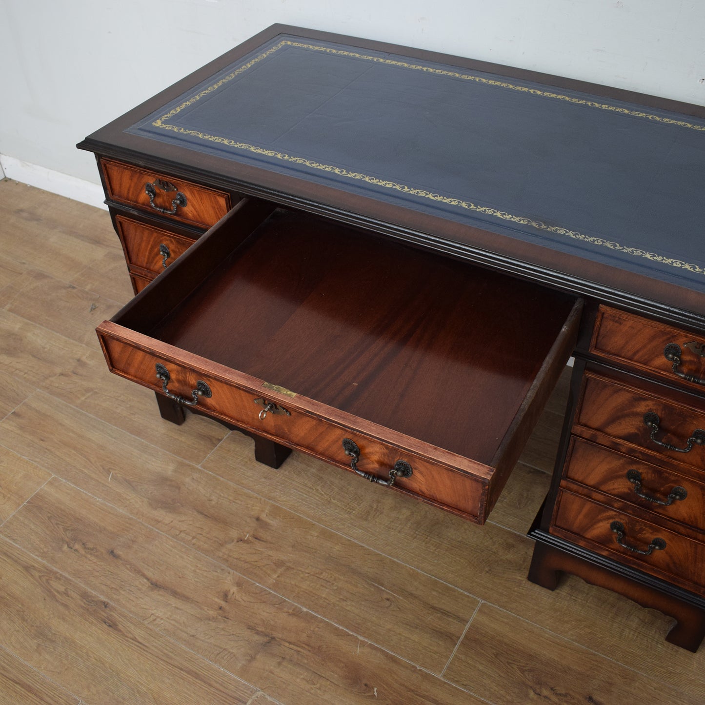 Restored Pedestal Desk