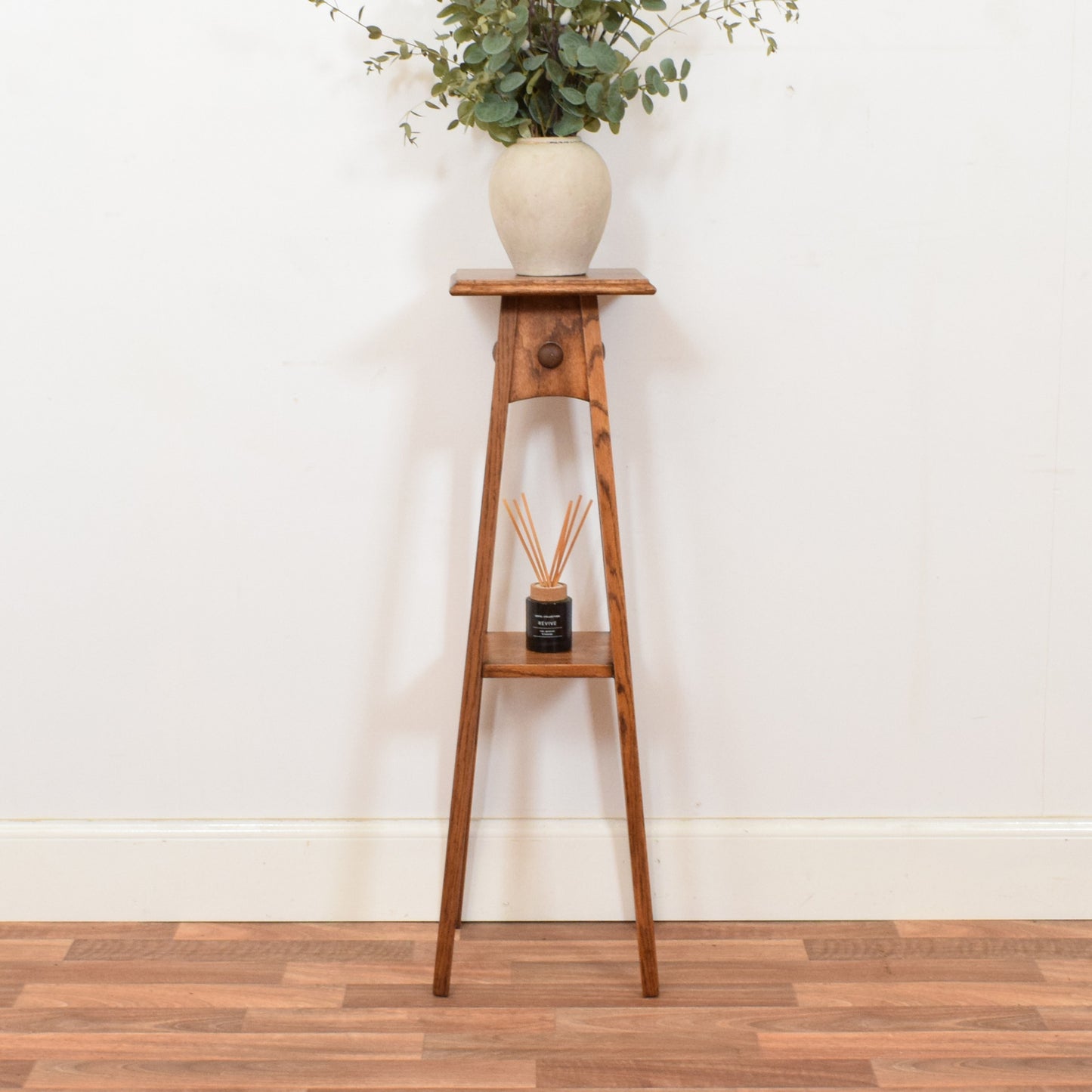 Restored Oak Plant Stand