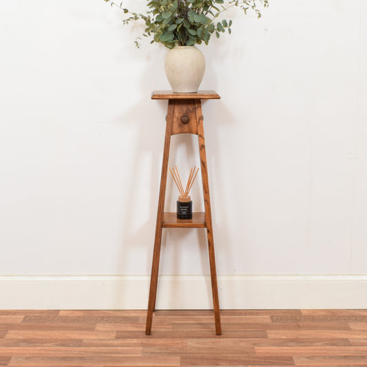Restored Oak Plant Stand