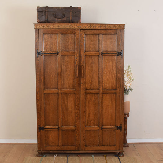 Large Double Oak Wardrobe