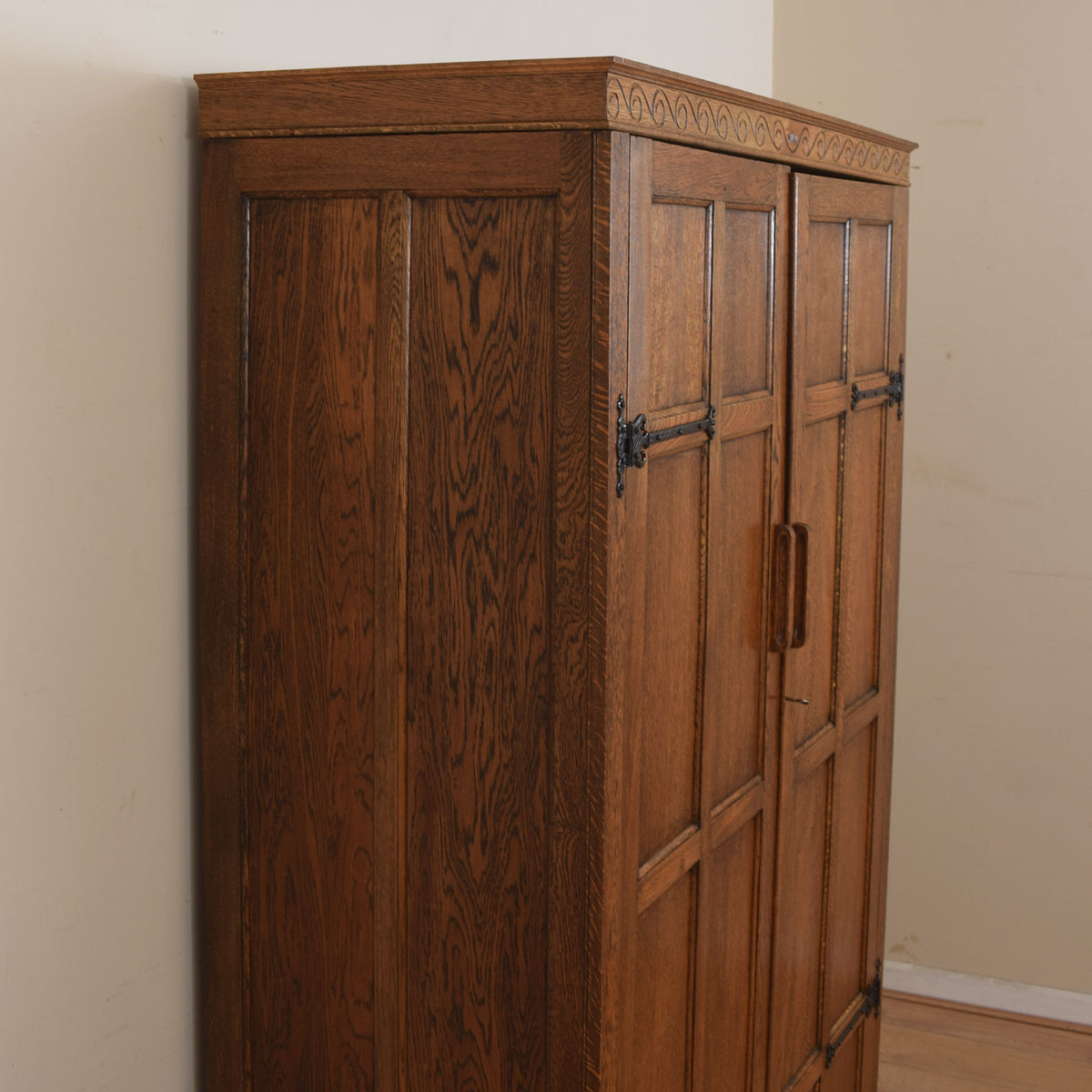 Large Double Oak Wardrobe