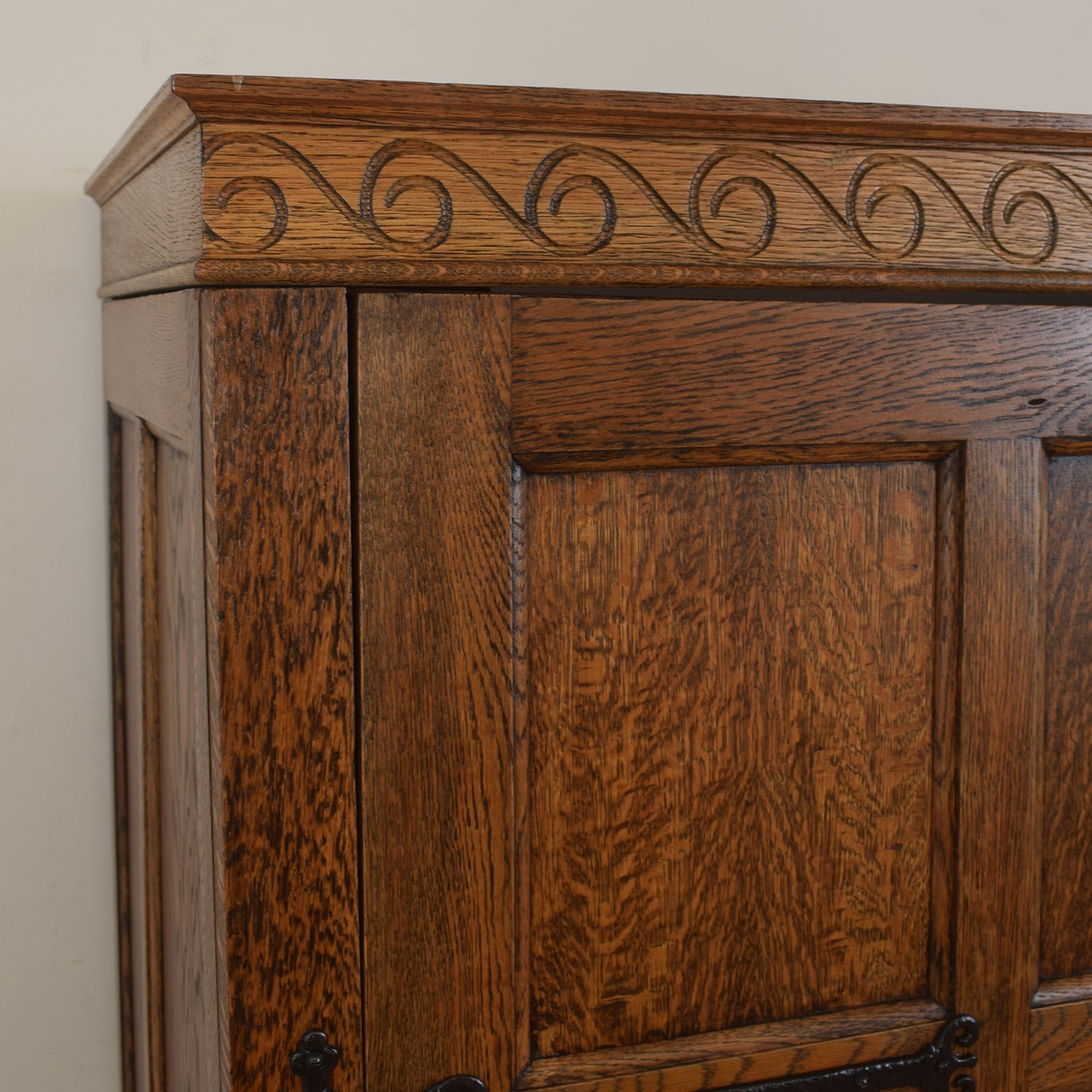 Large Double Oak Wardrobe