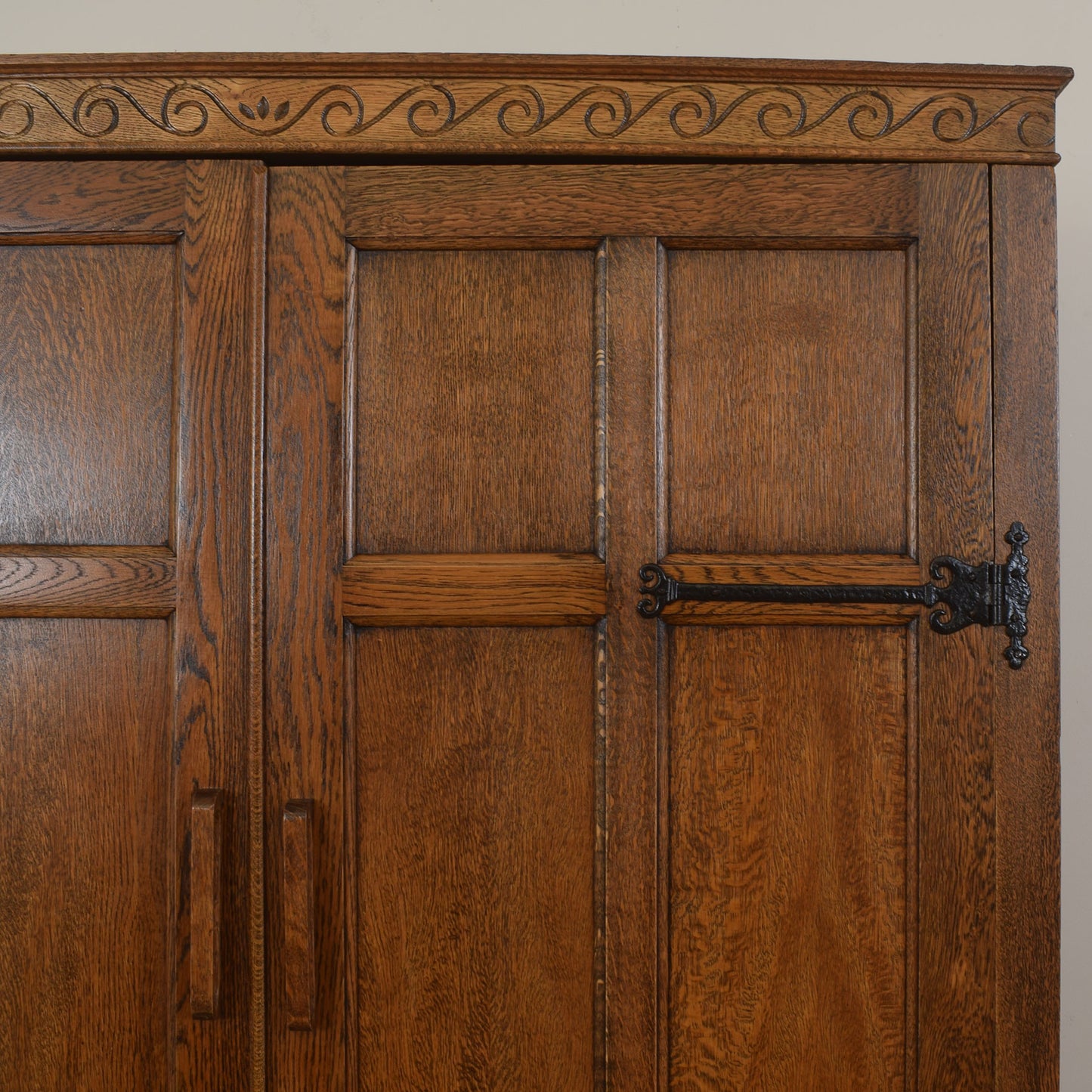 Large Double Oak Wardrobe
