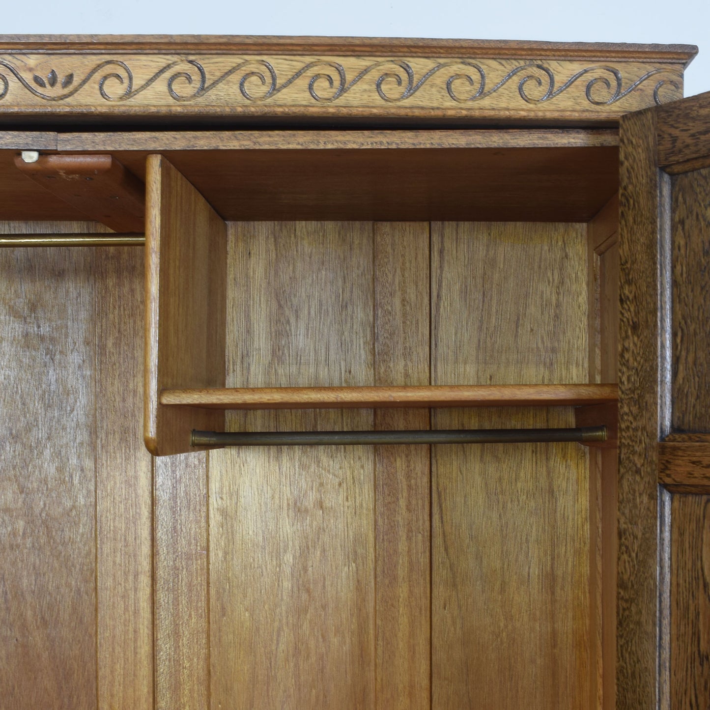 Large Double Oak Wardrobe