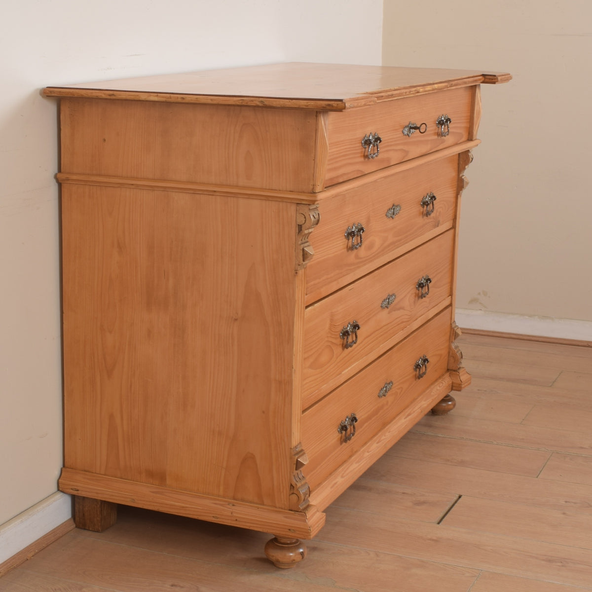 Large Pine Chest Of Drawers