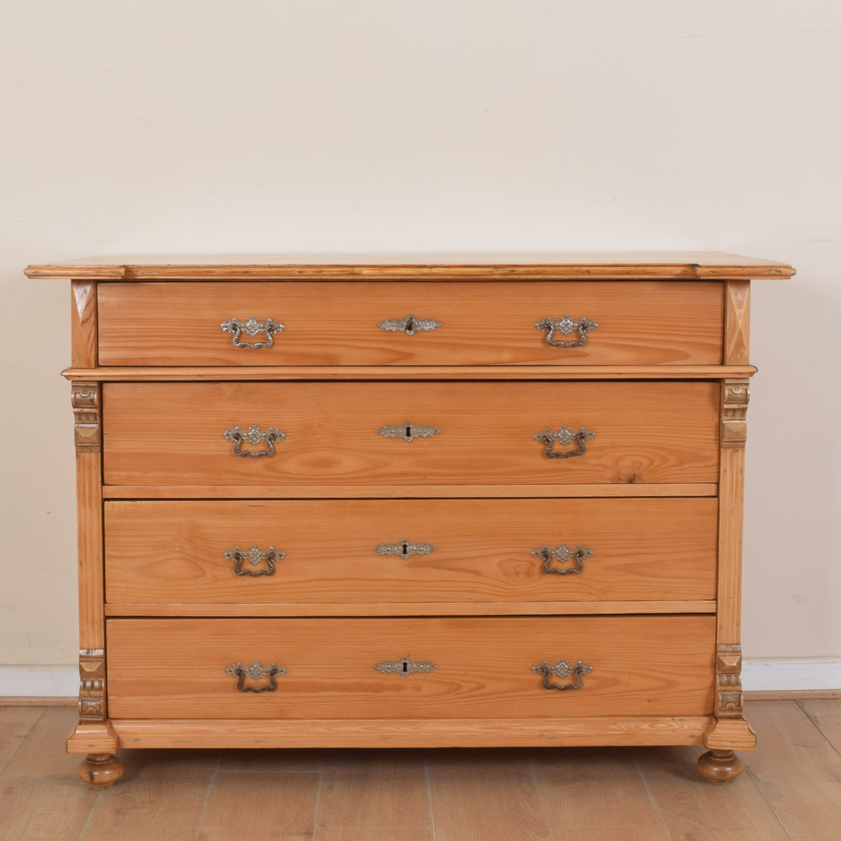Large Pine Chest Of Drawers