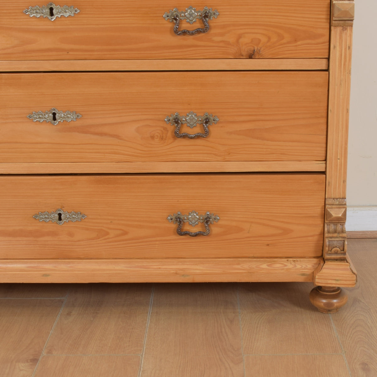 Large Pine Chest Of Drawers