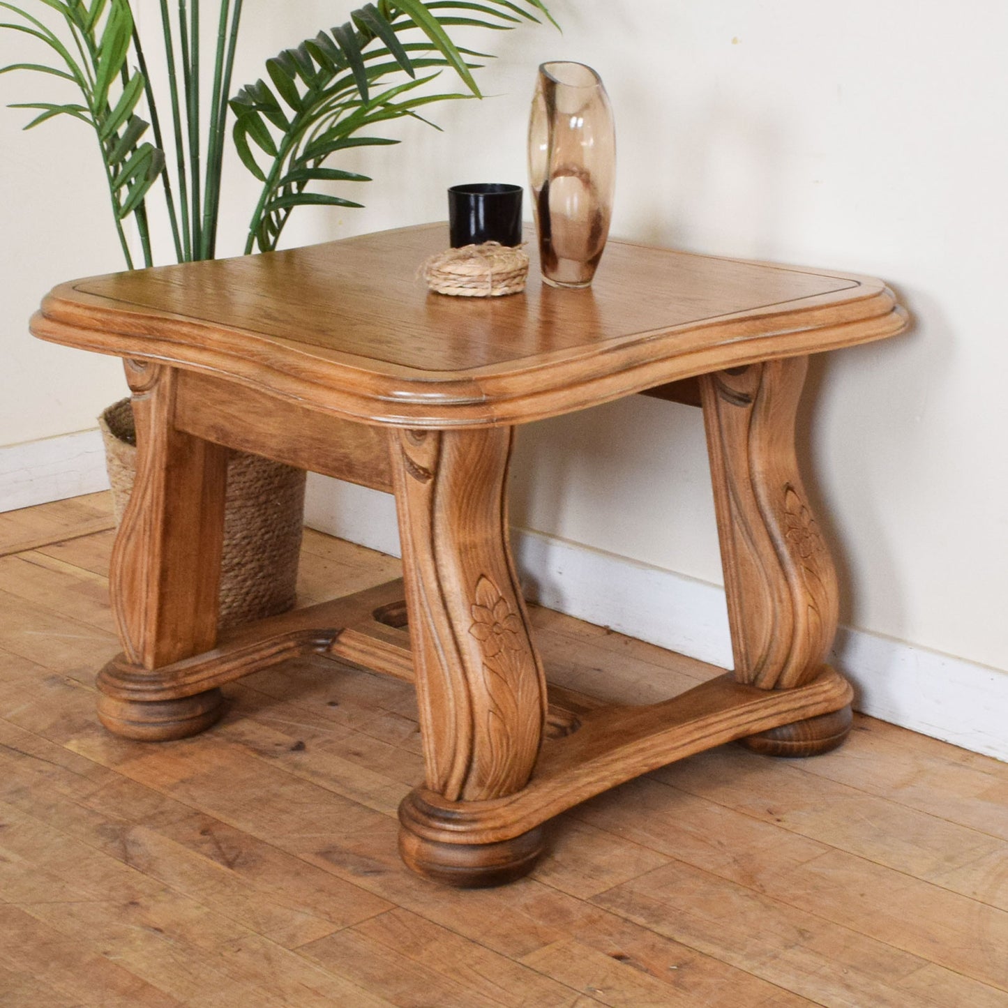 Carved Oak Coffee Table