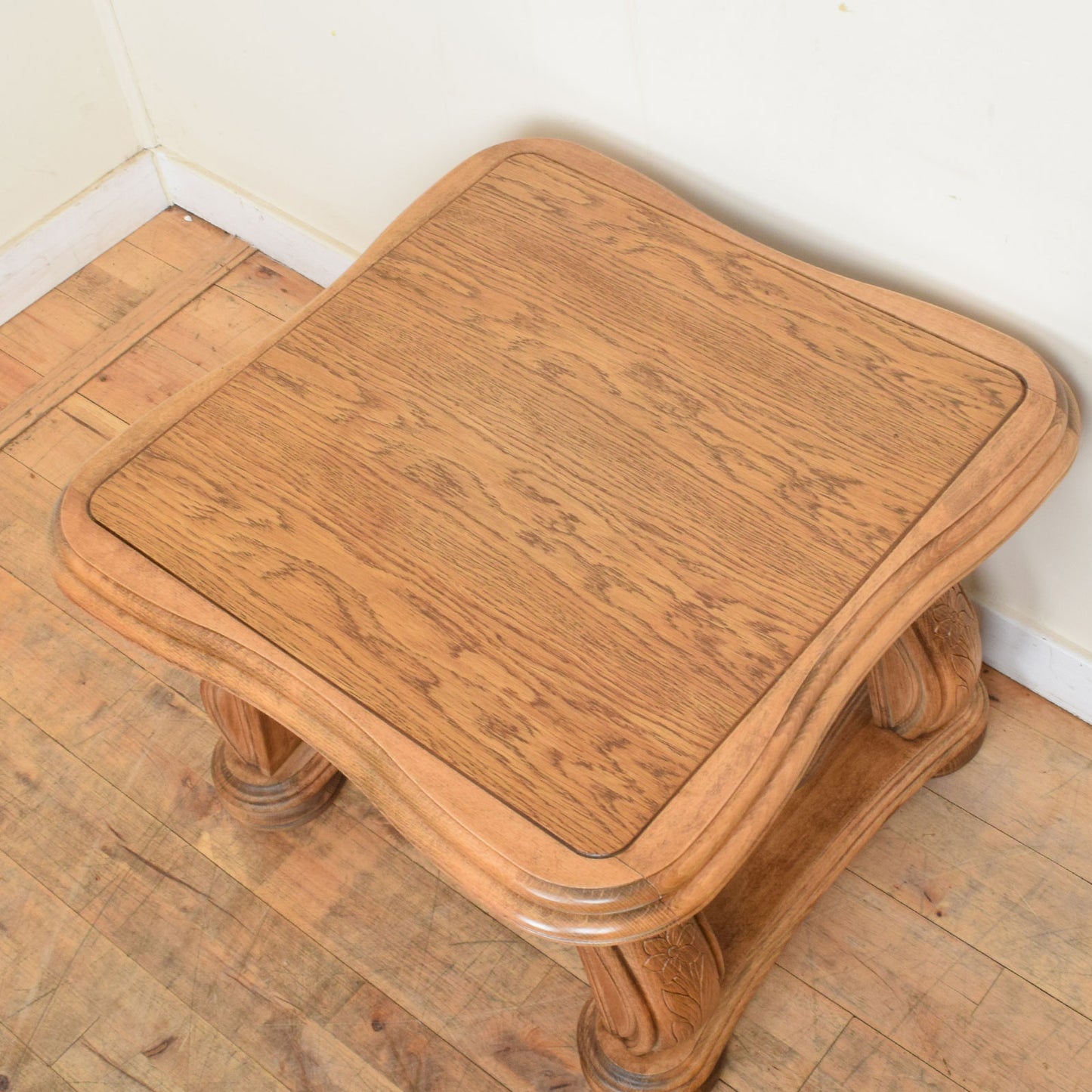 Carved Oak Coffee Table