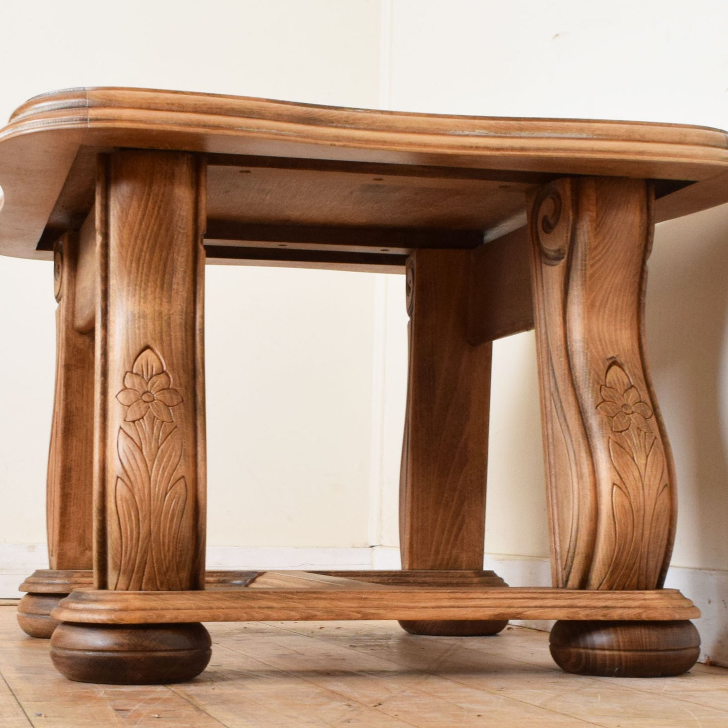 Carved Oak Coffee Table