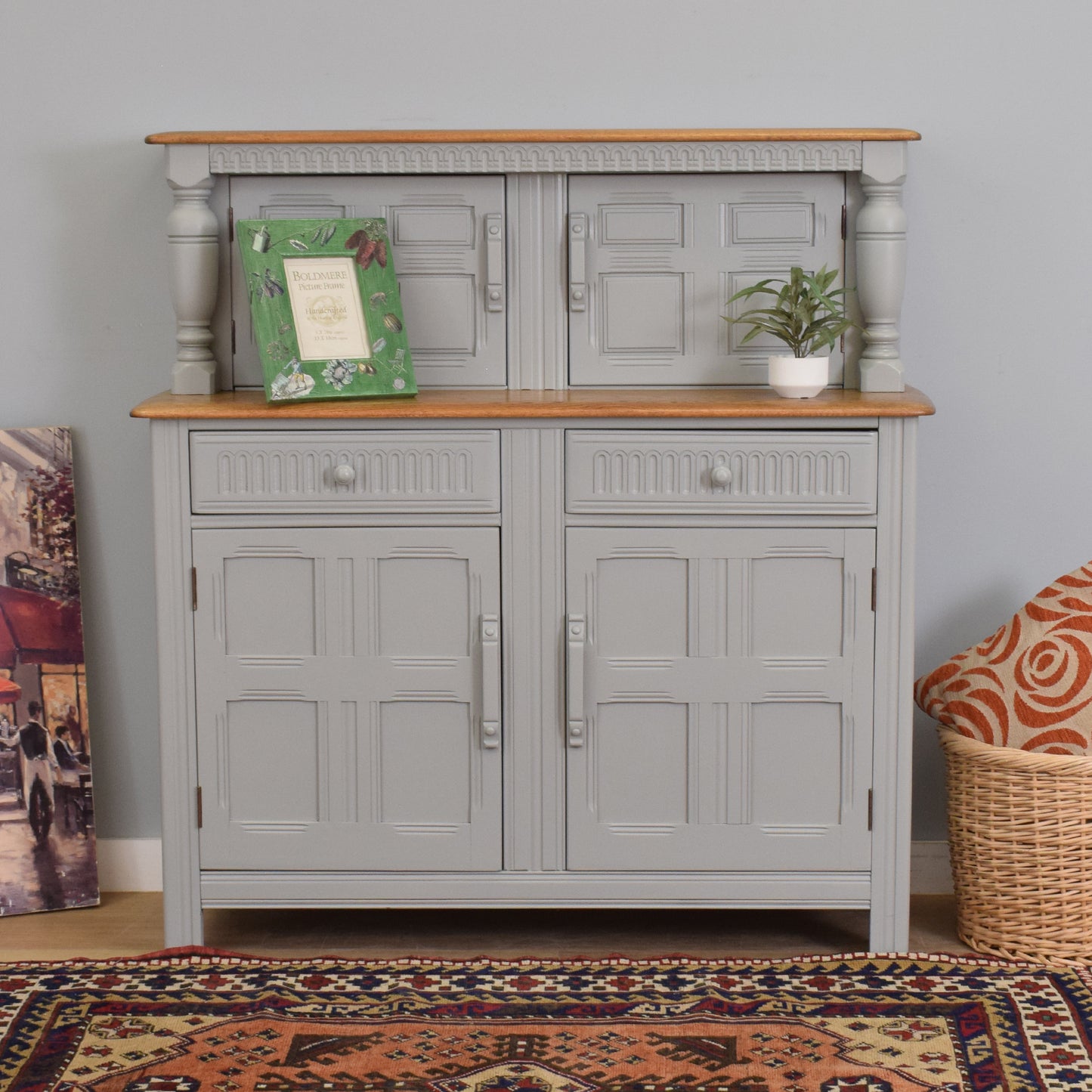 Painted 'Priory' Court Cabinet
