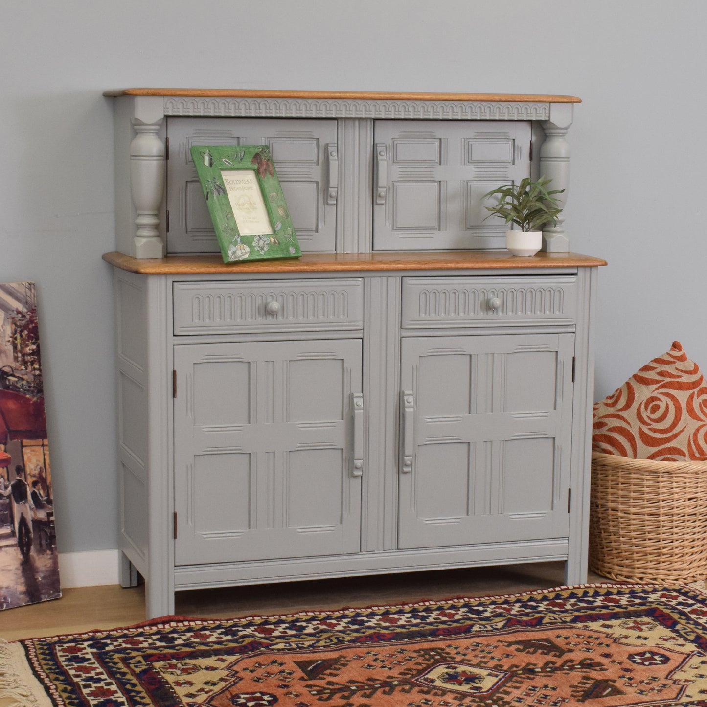 Painted 'Priory' Court Cabinet