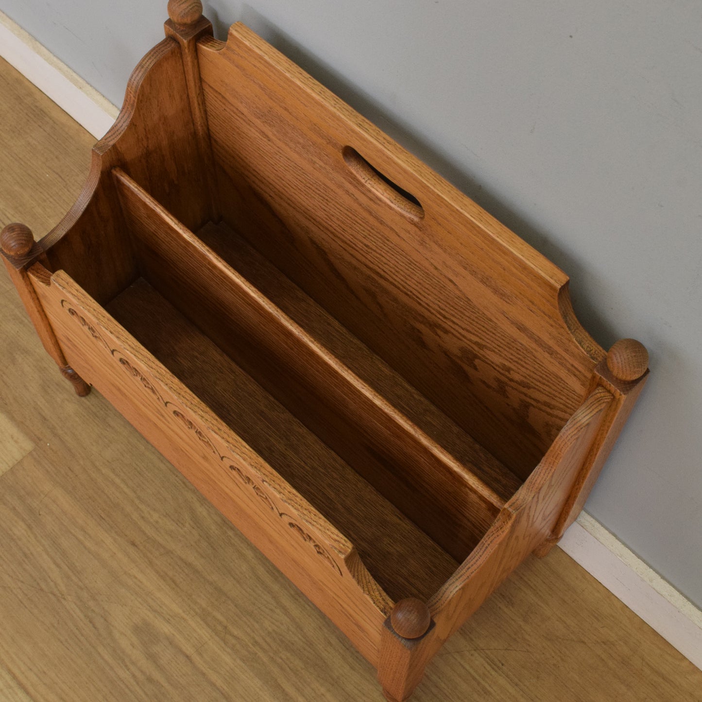 Oak Magazine Rack