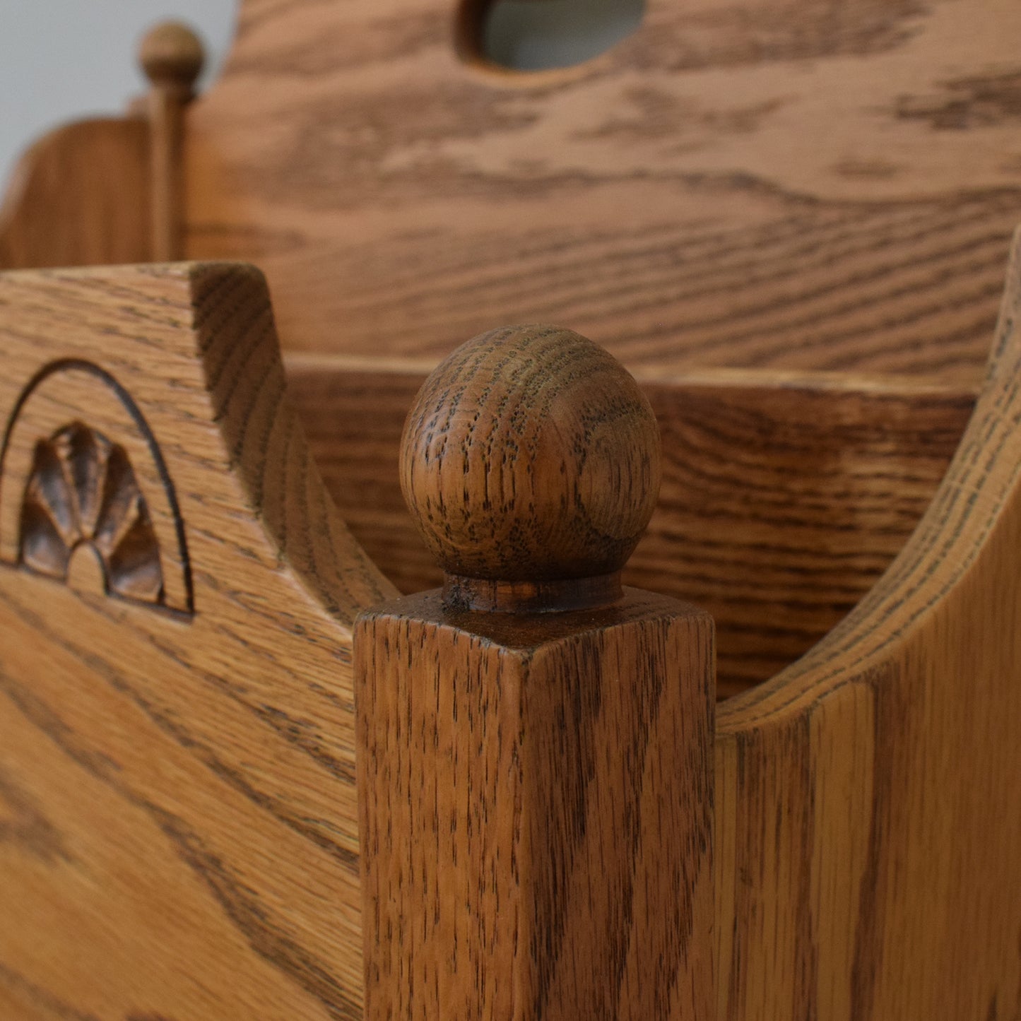 Oak Magazine Rack