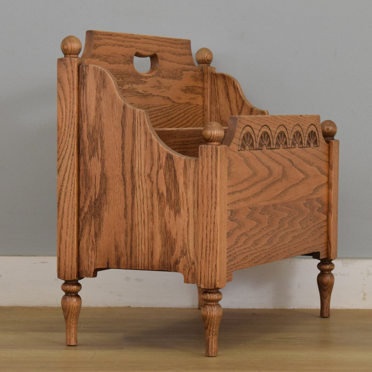 Oak Magazine Rack