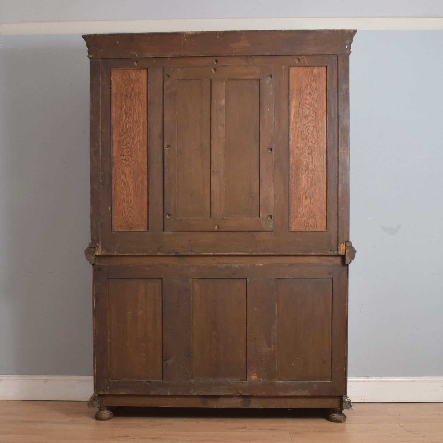 Large Oak Mirrored Sideboard