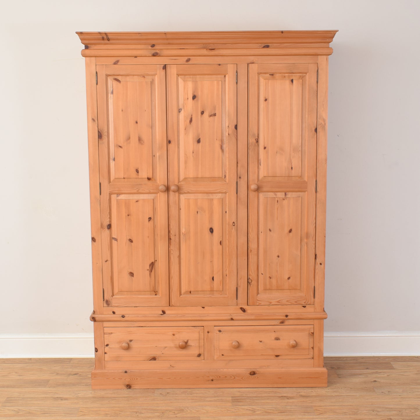 Pine Three Door Wardrobe