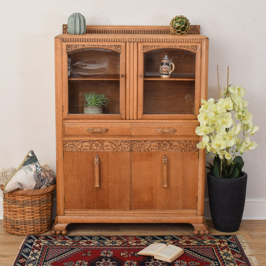 Glazed Oak Cabinet