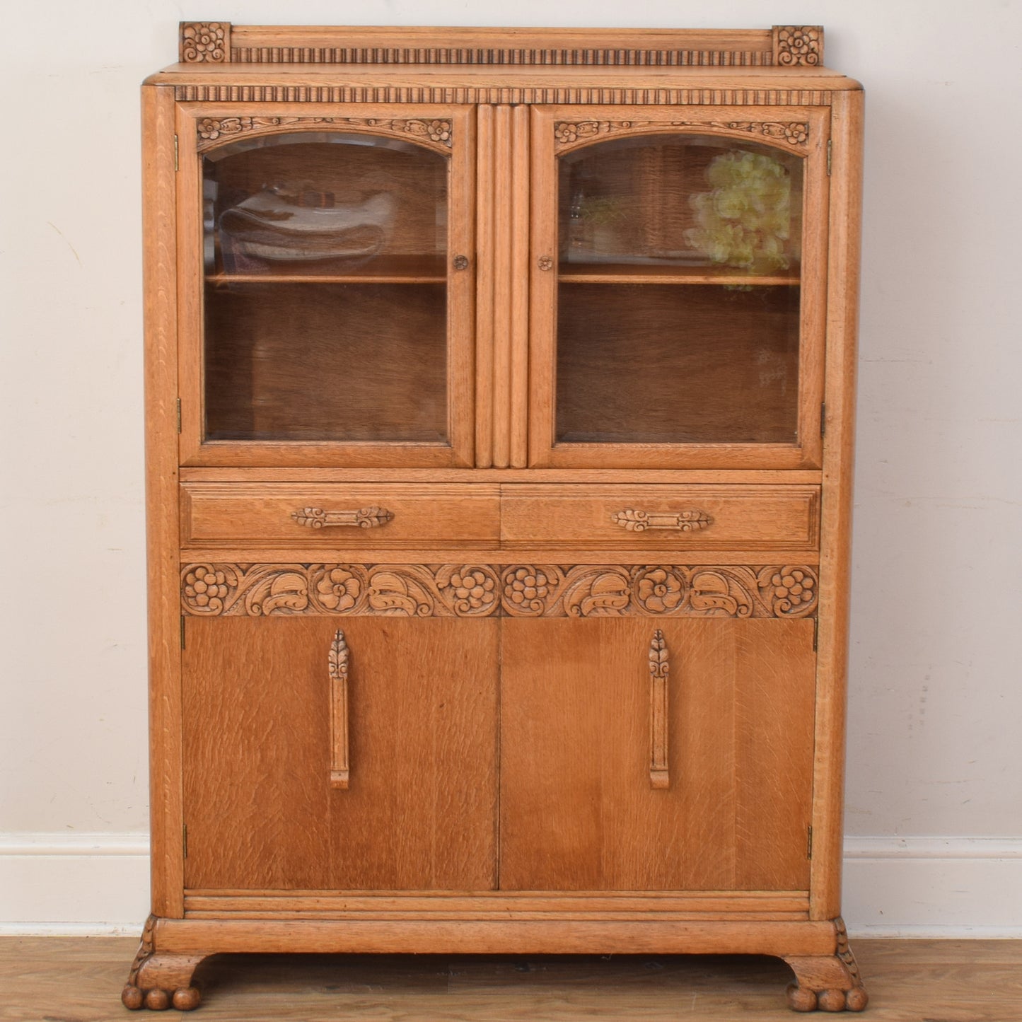 Glazed Oak Cabinet