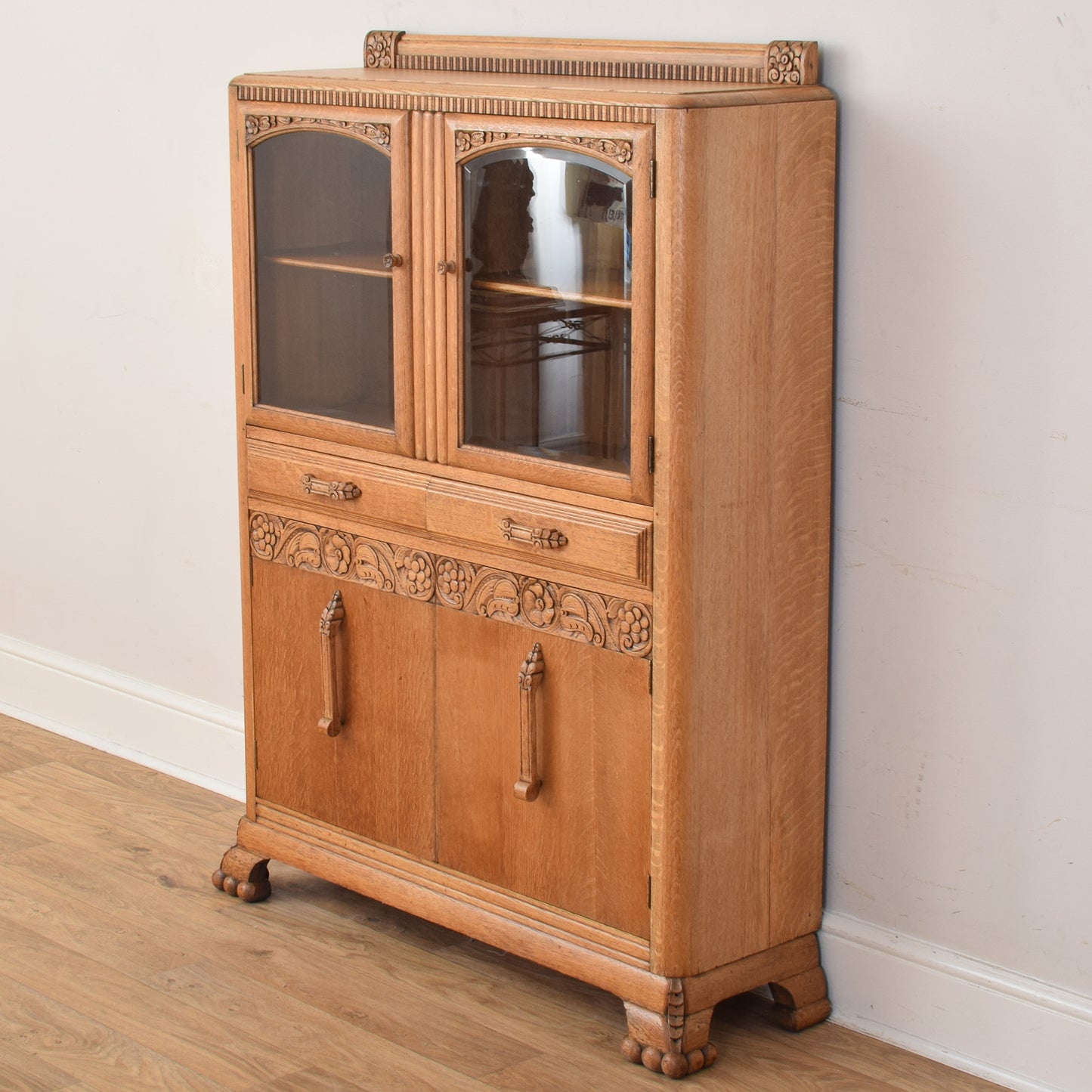 Glazed Oak Cabinet