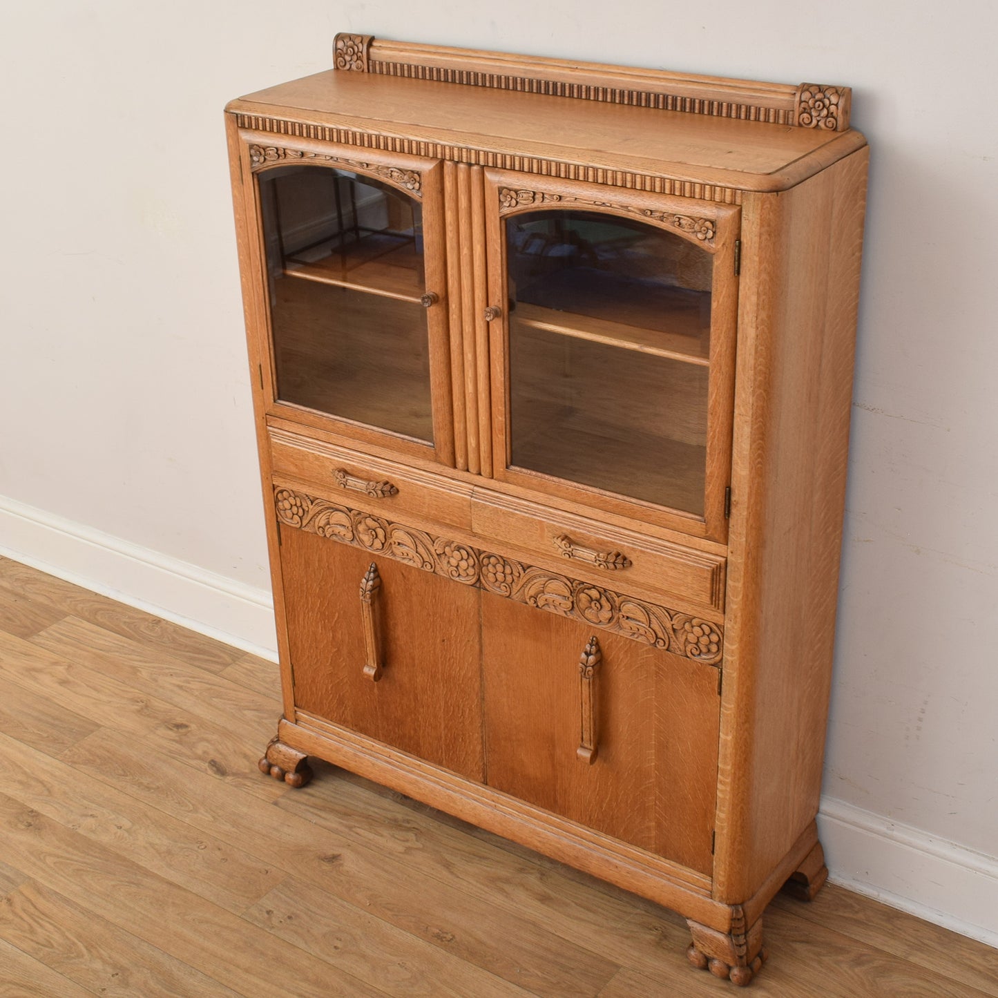 Glazed Oak Cabinet