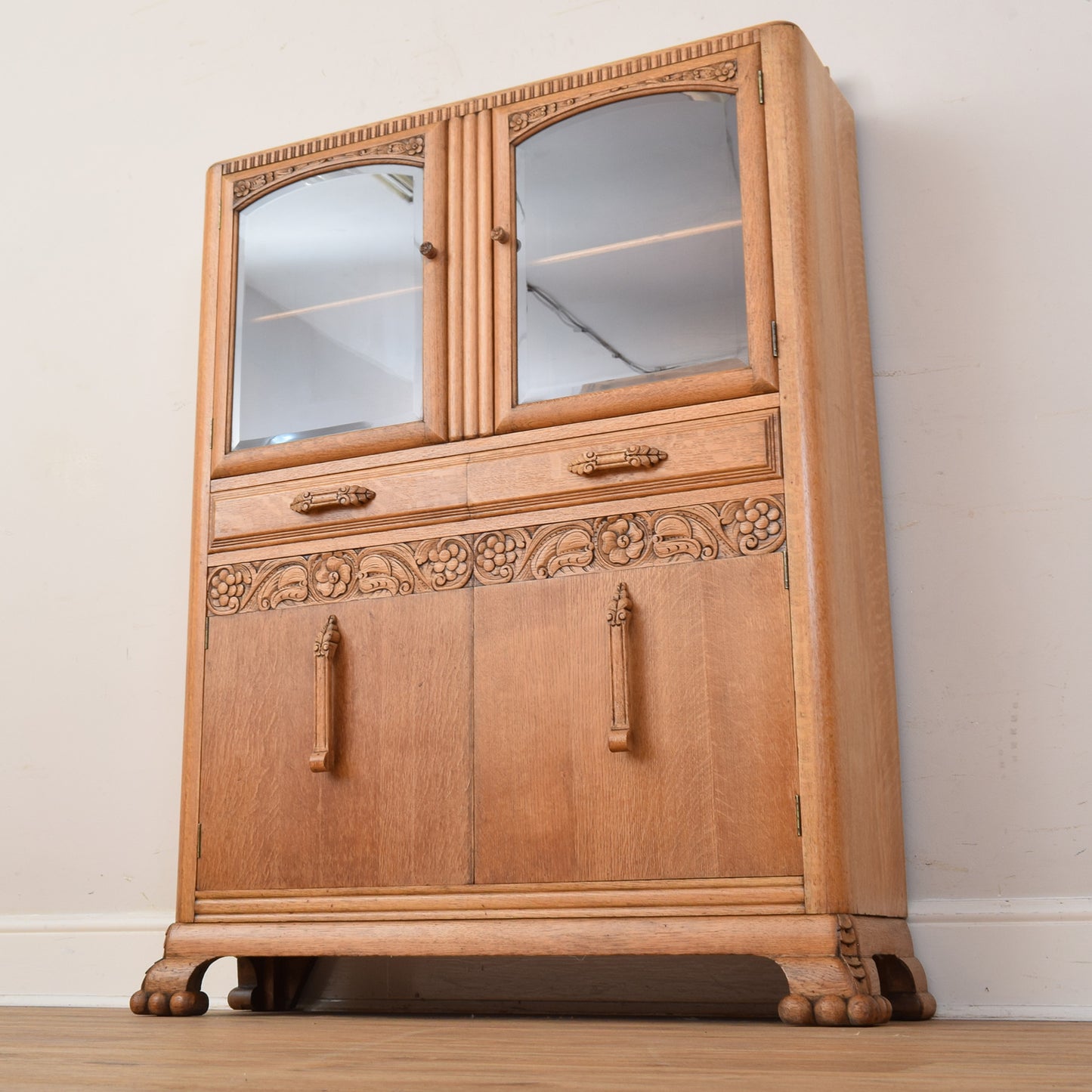 Glazed Oak Cabinet