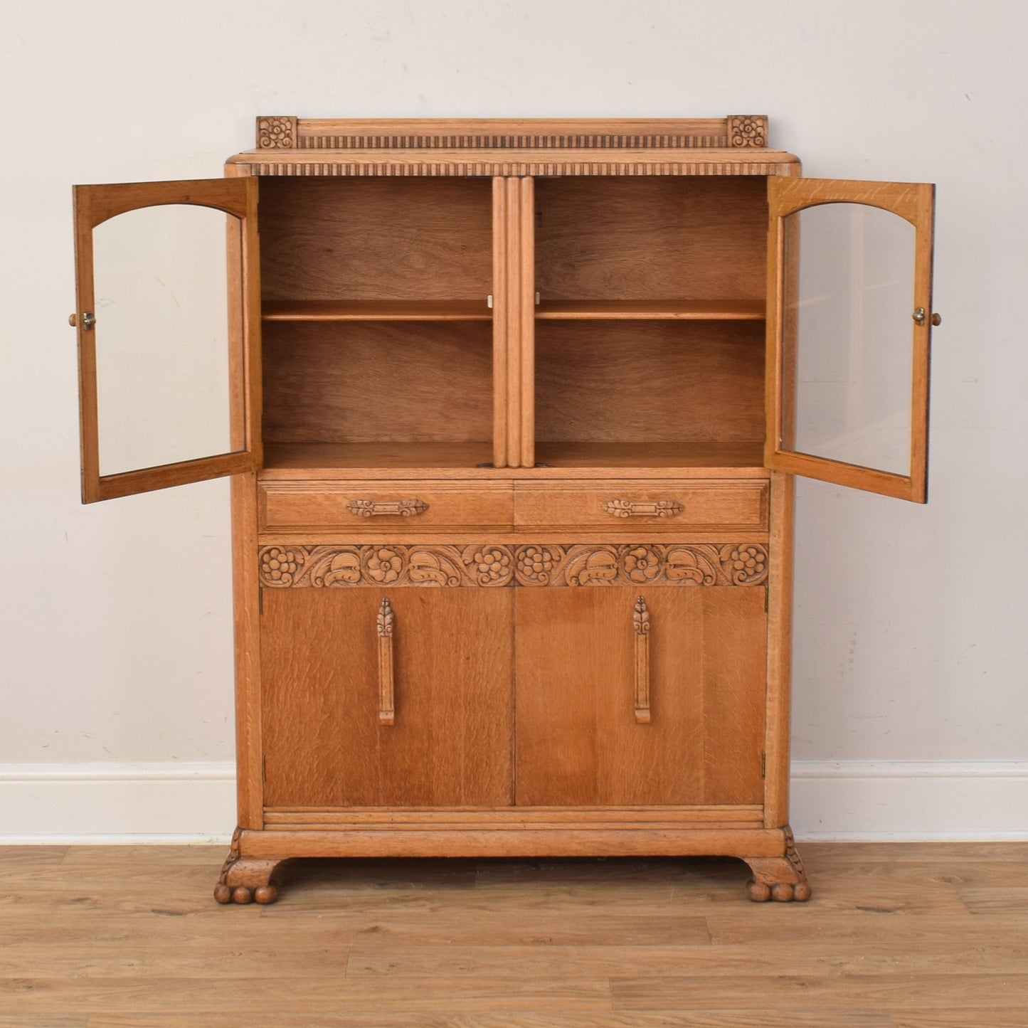 Glazed Oak Cabinet