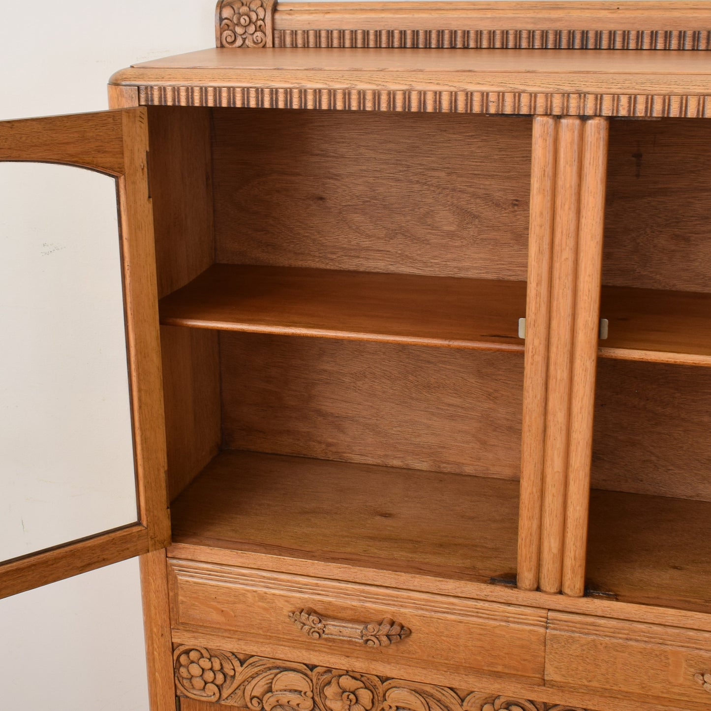 Glazed Oak Cabinet