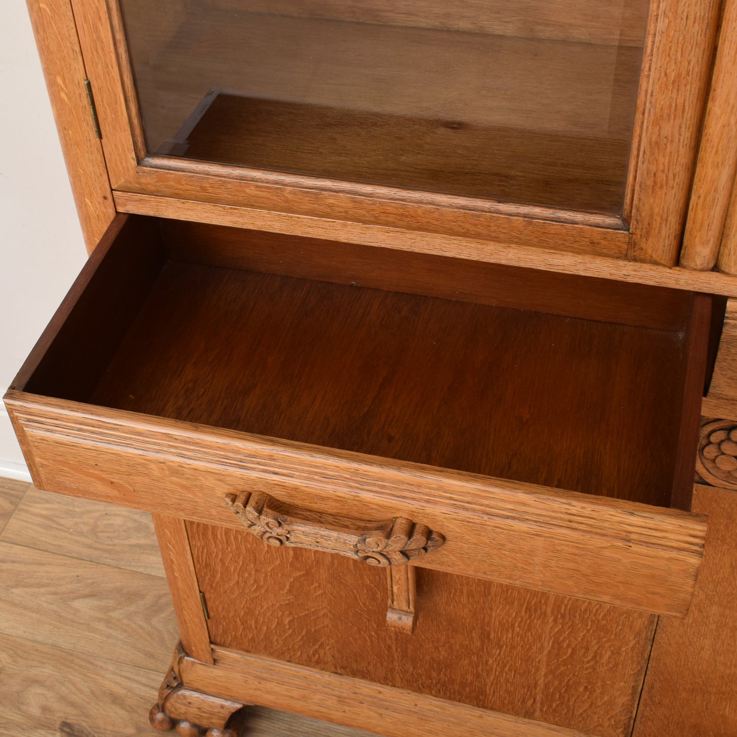 Glazed Oak Cabinet