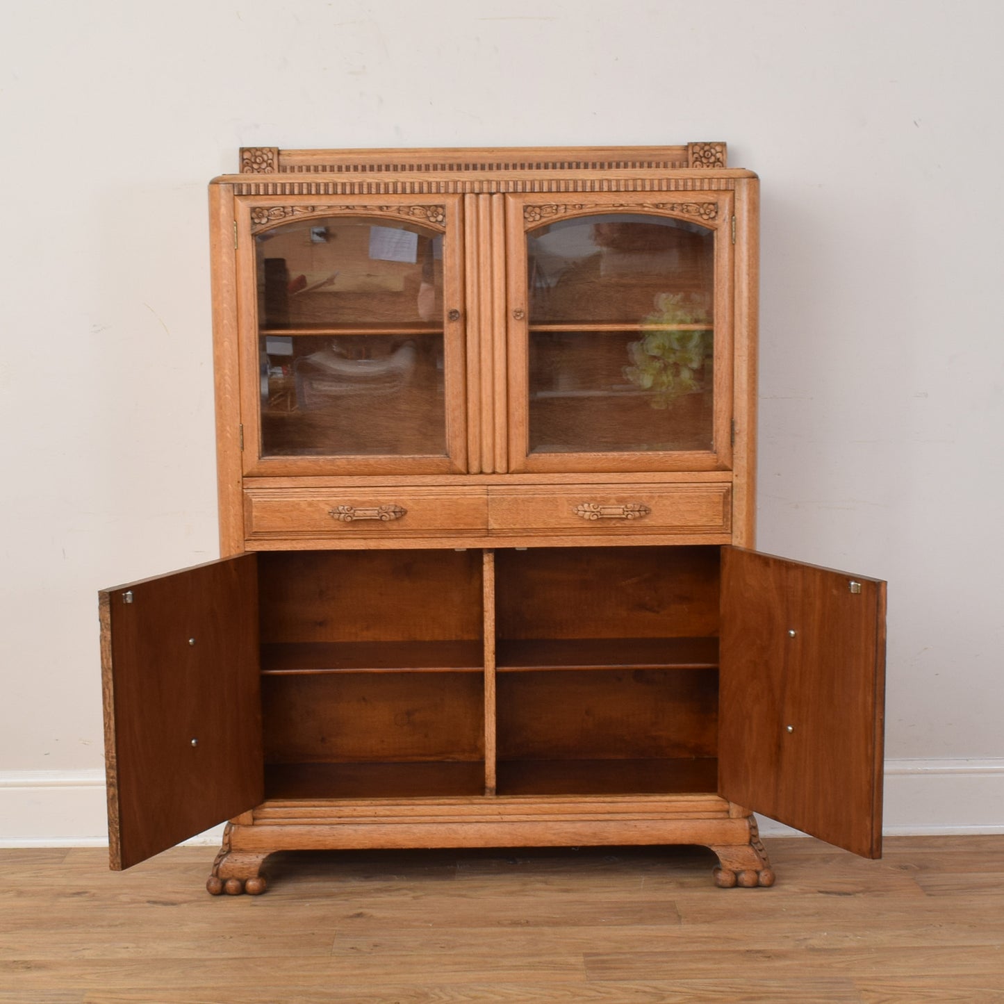 Glazed Oak Cabinet