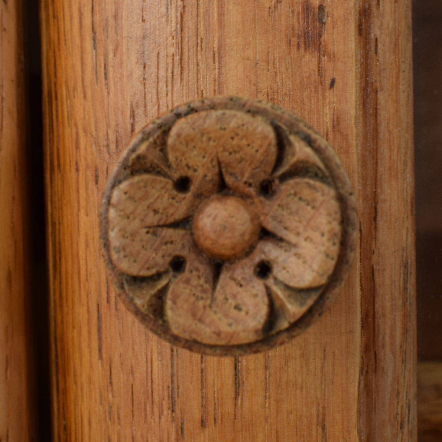 Glazed Oak Cabinet