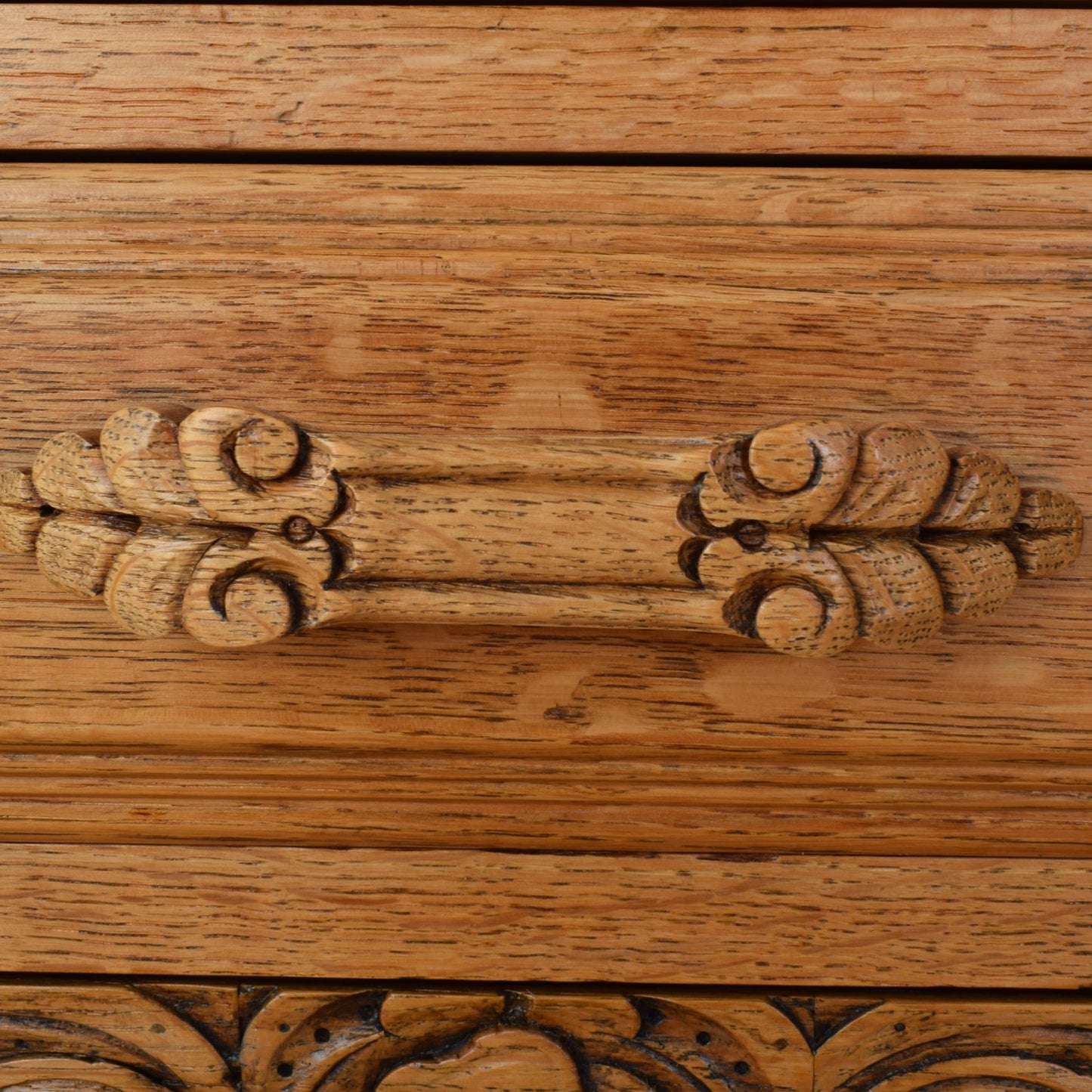 Glazed Oak Cabinet