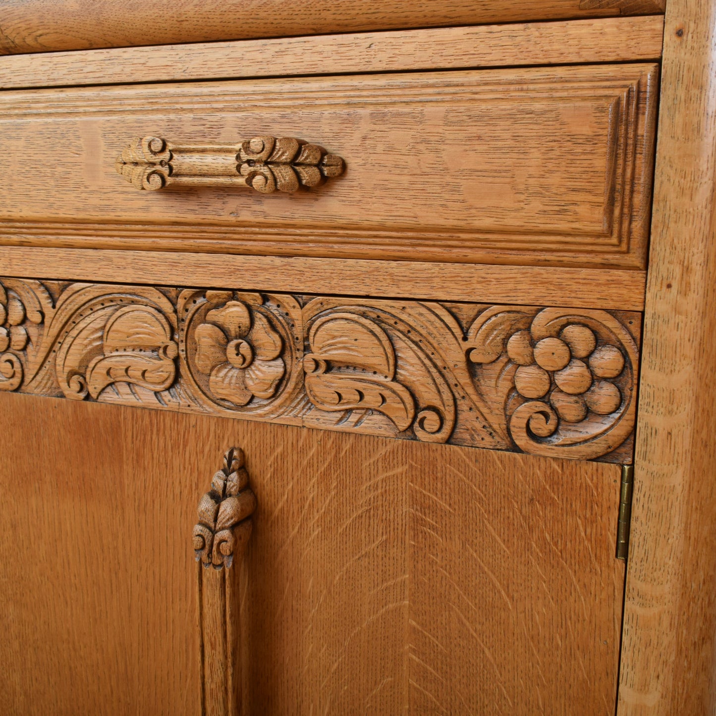 Glazed Oak Cabinet