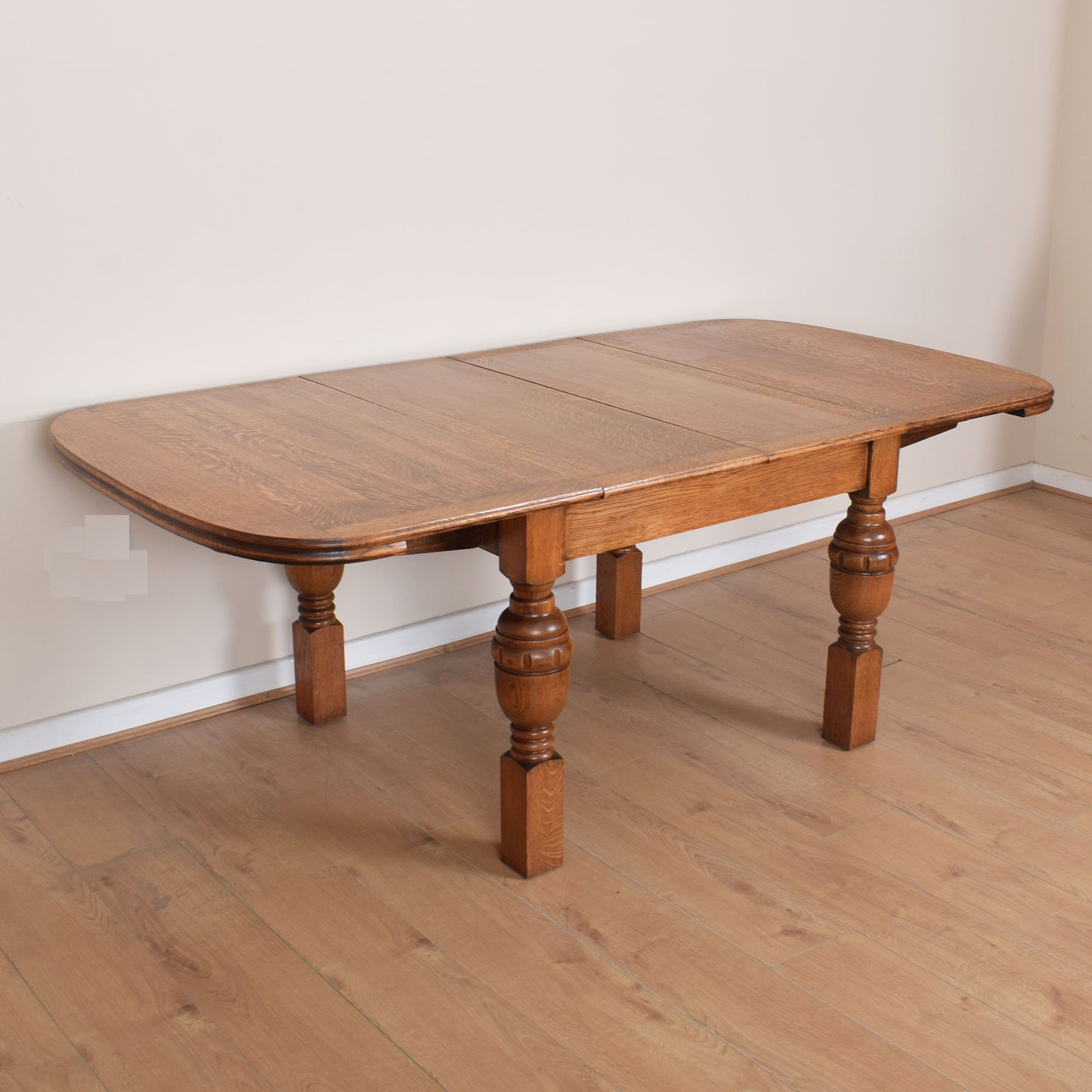 Oak Extending Dining Table with Four Chairs