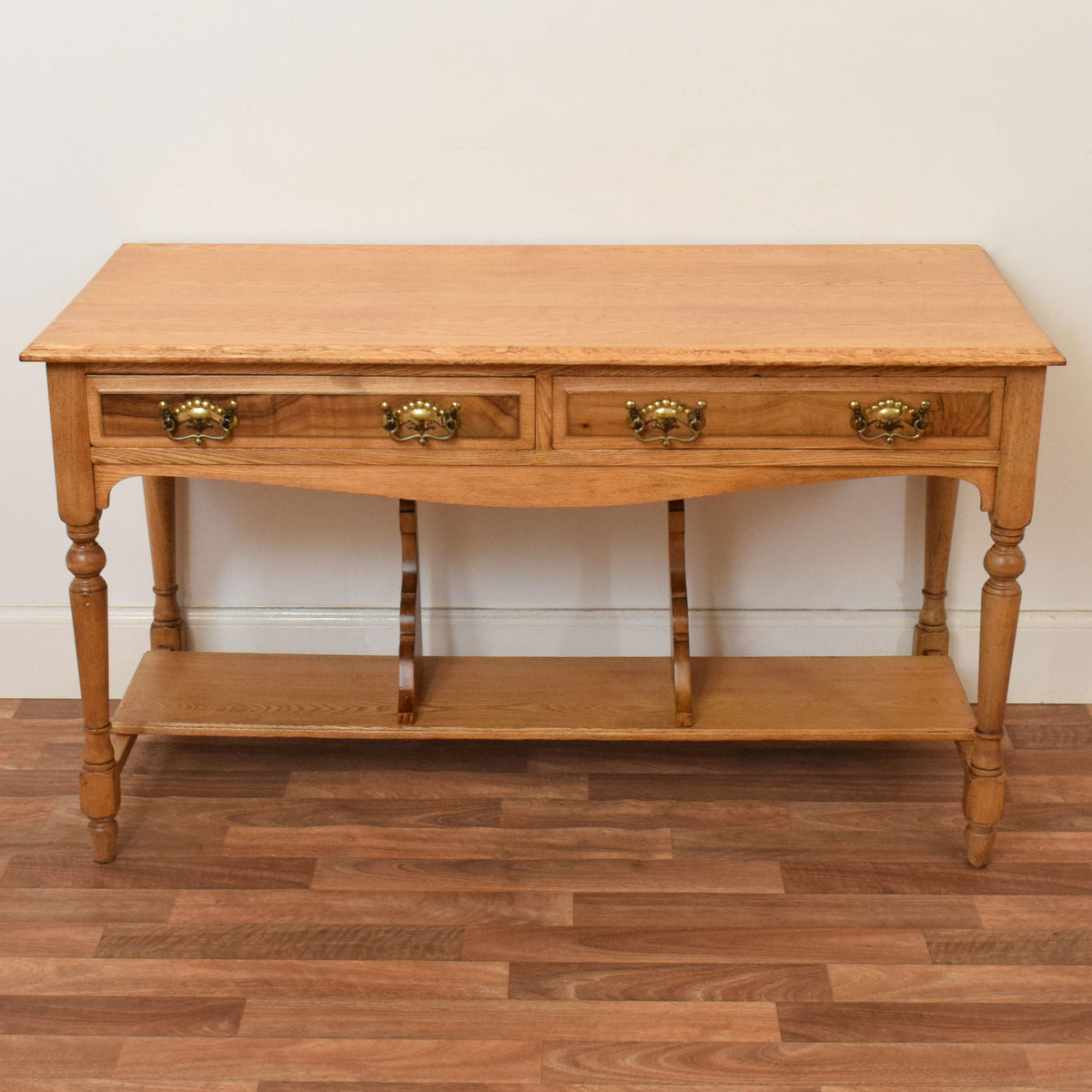 Restored Oak Console Table